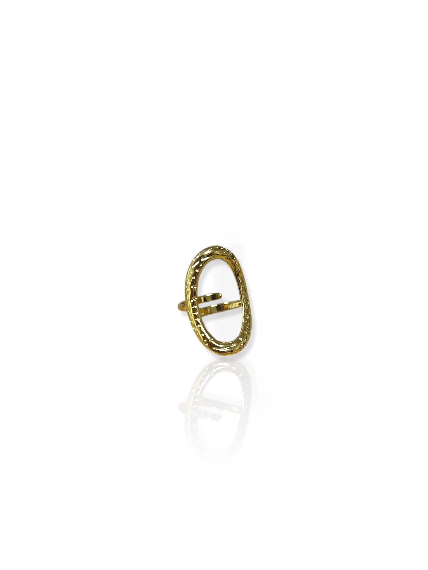 Anillo aro picado dorado - Image 2