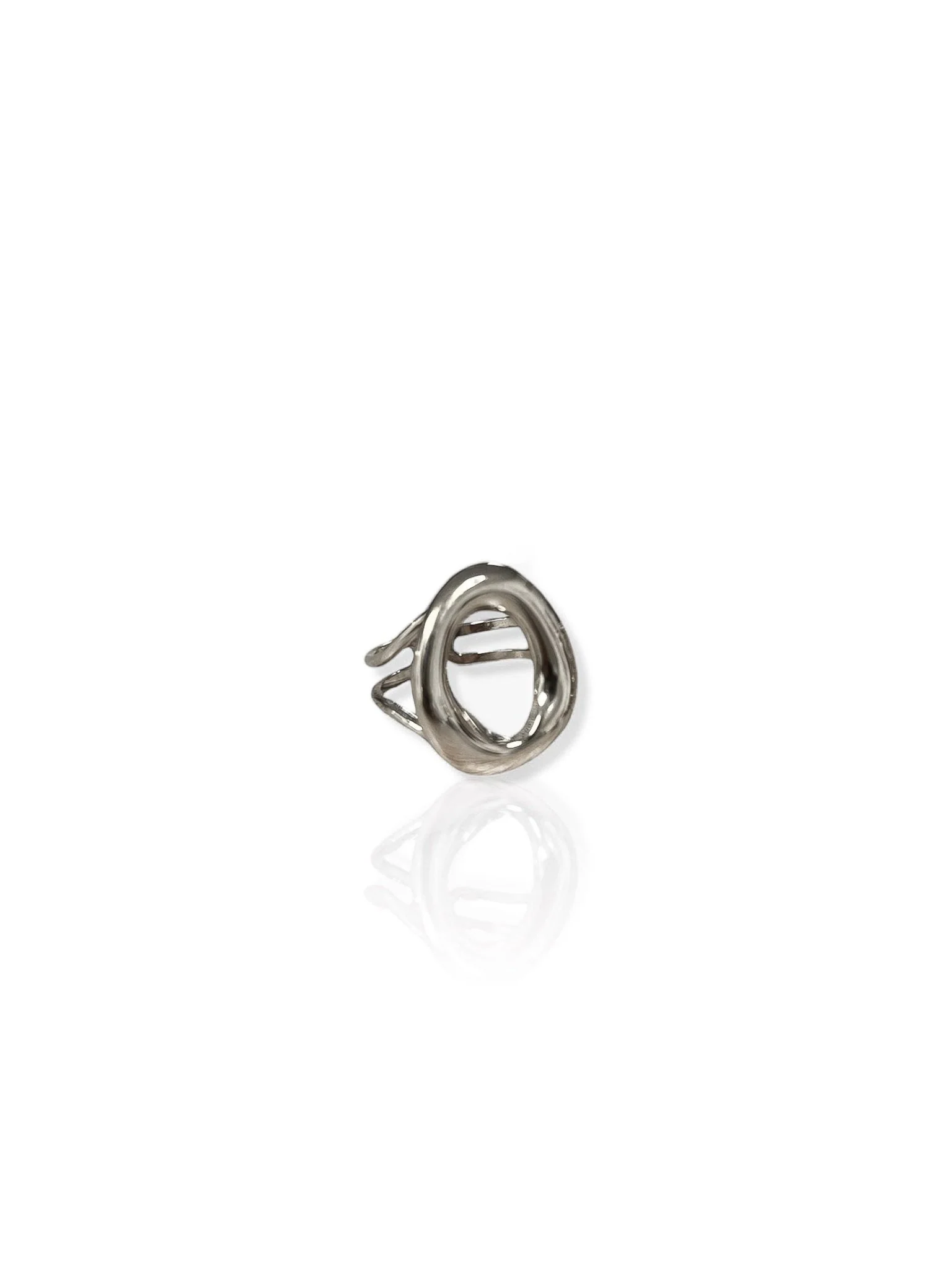 Anillo aro plateado