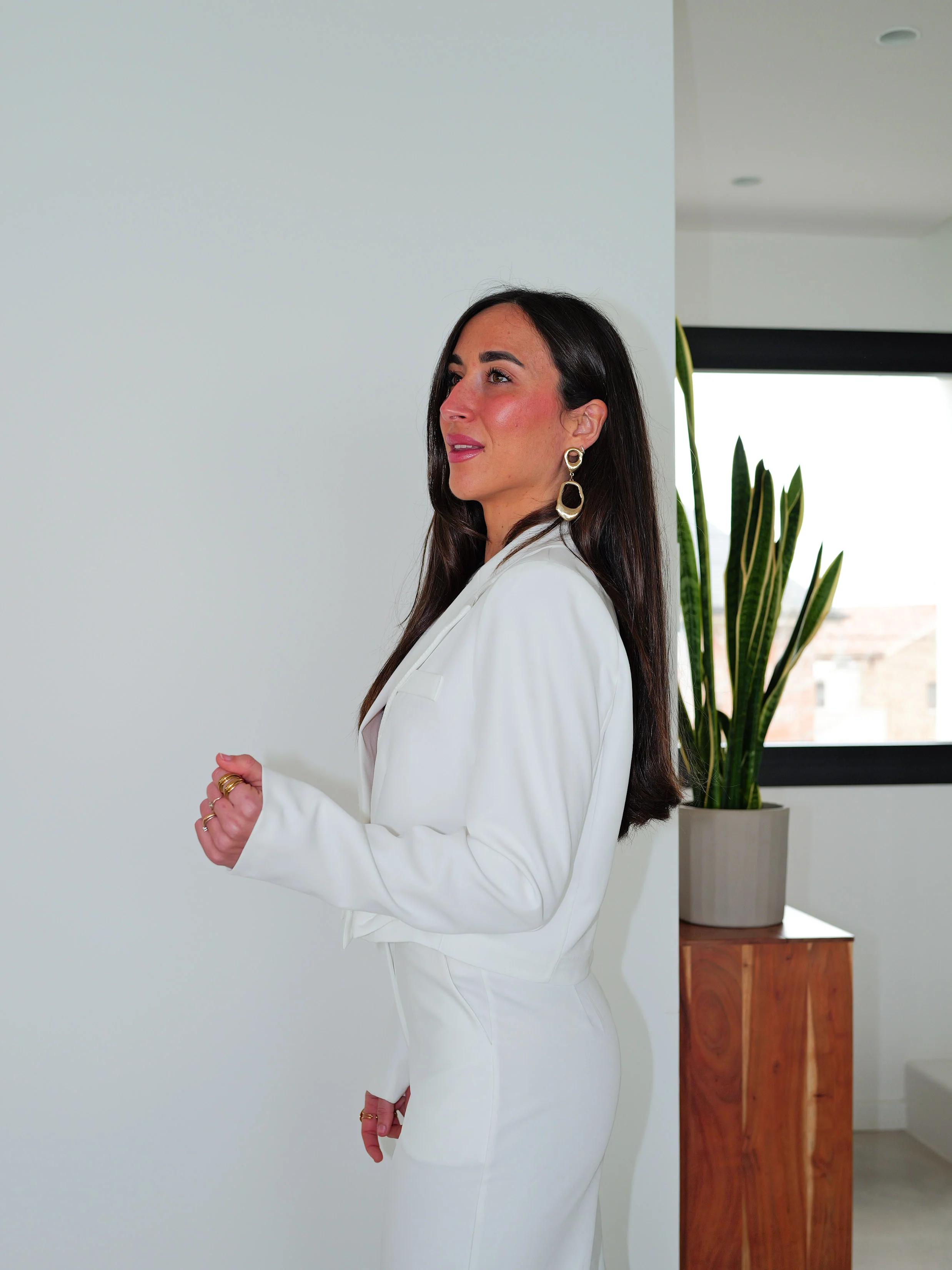 Blazer crop detalle lazo blanco - Image 2