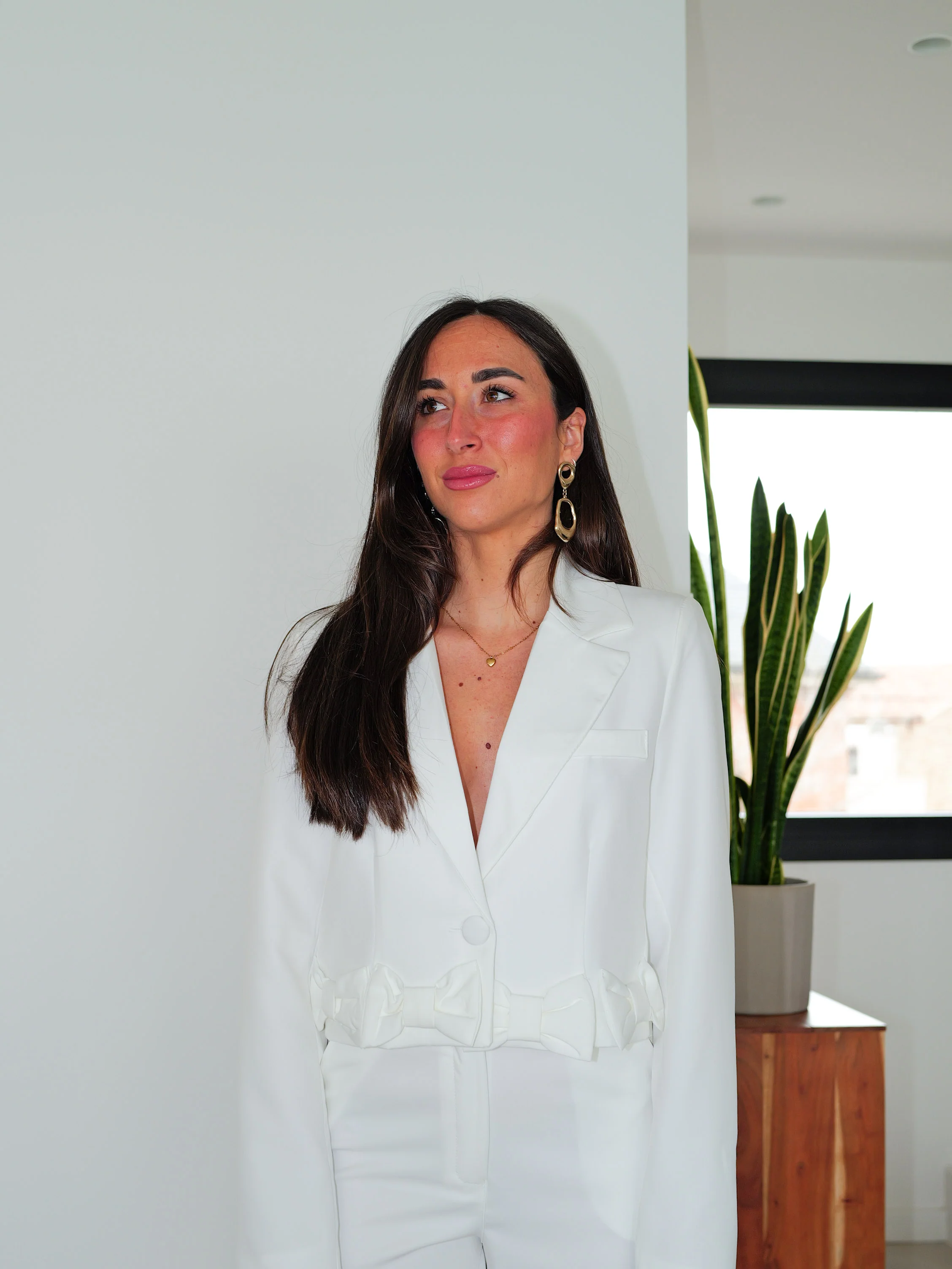 Blazer crop detalle lazo blanco - Image 4