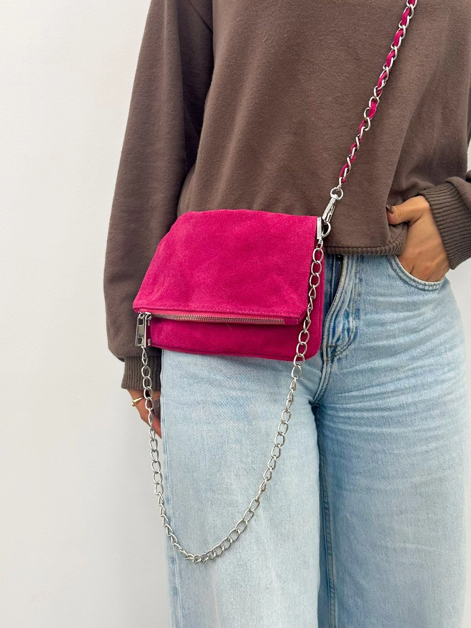 Bolso cadenas ante fucsia - Image 3