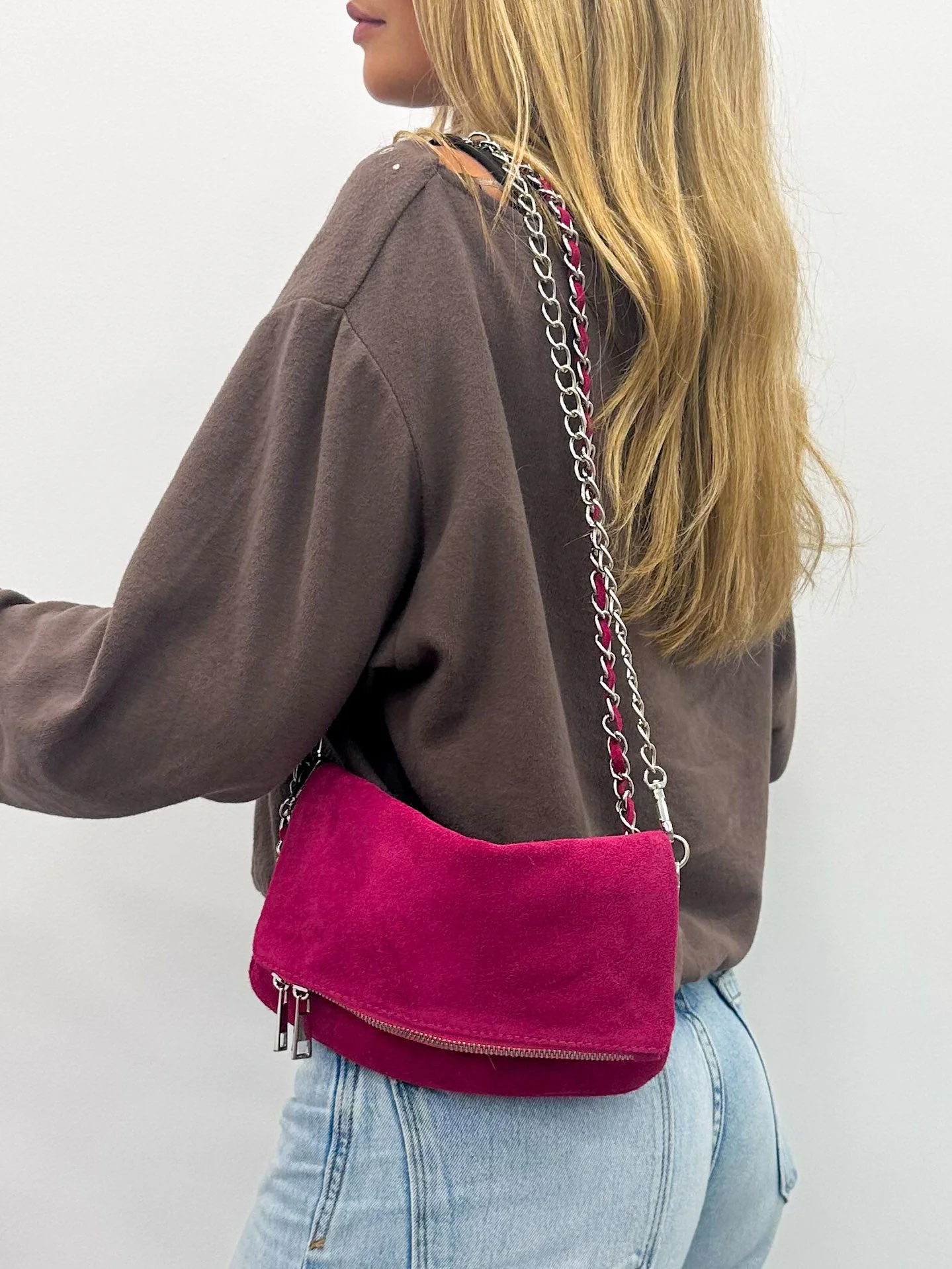 Bolso cadenas ante fucsia - Image 4