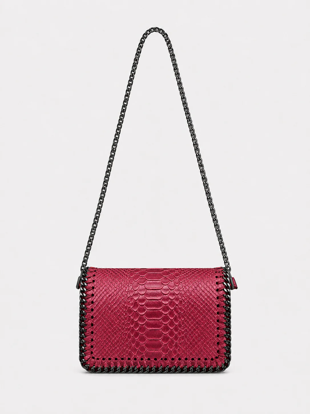 Bolso midi piel burdeos - Image 2