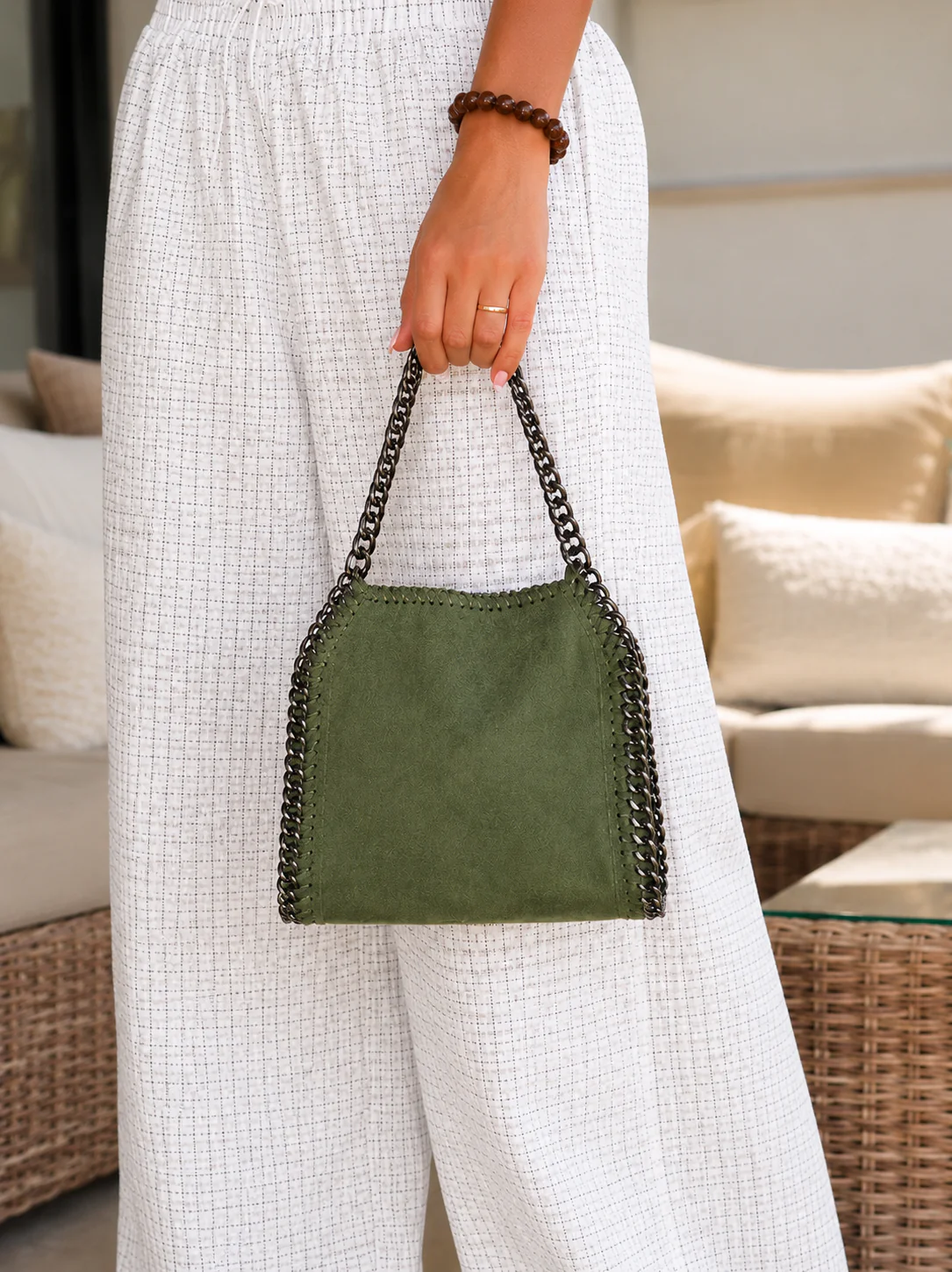 Bolso pocket bag ante botella