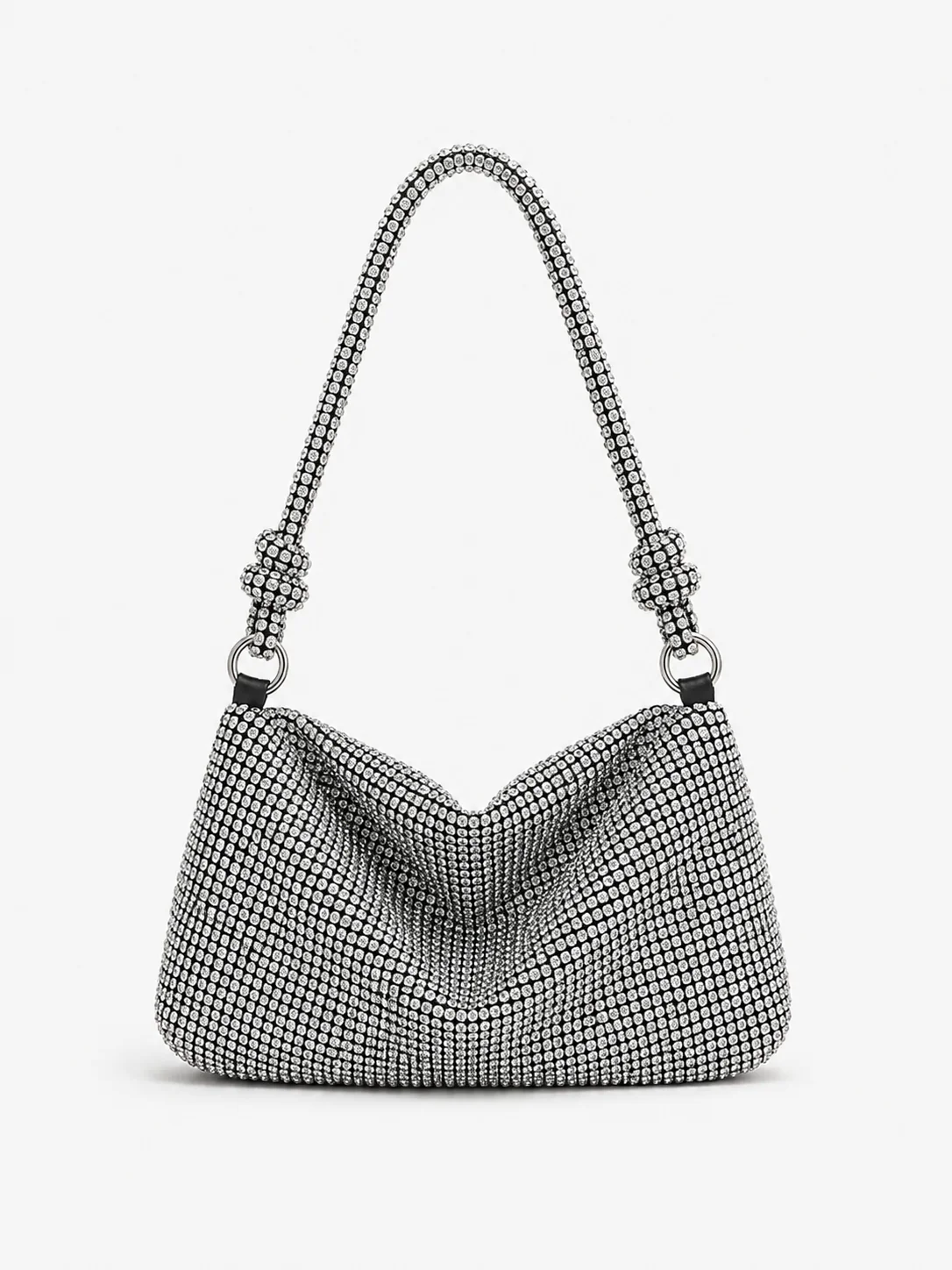 Bolso strass nudo plata - Image 2