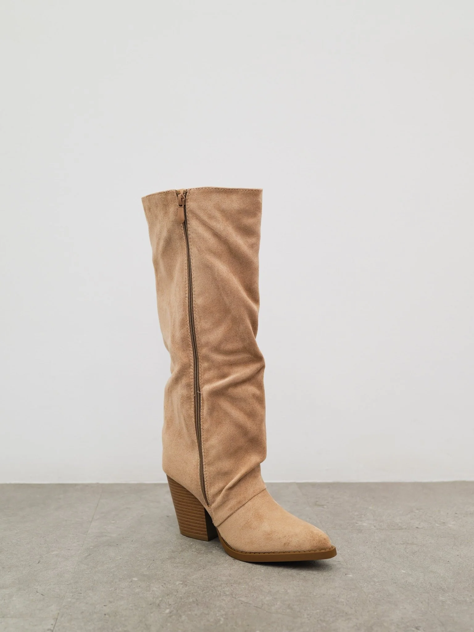 Botas cowboy flecos lateral beige - Image 4