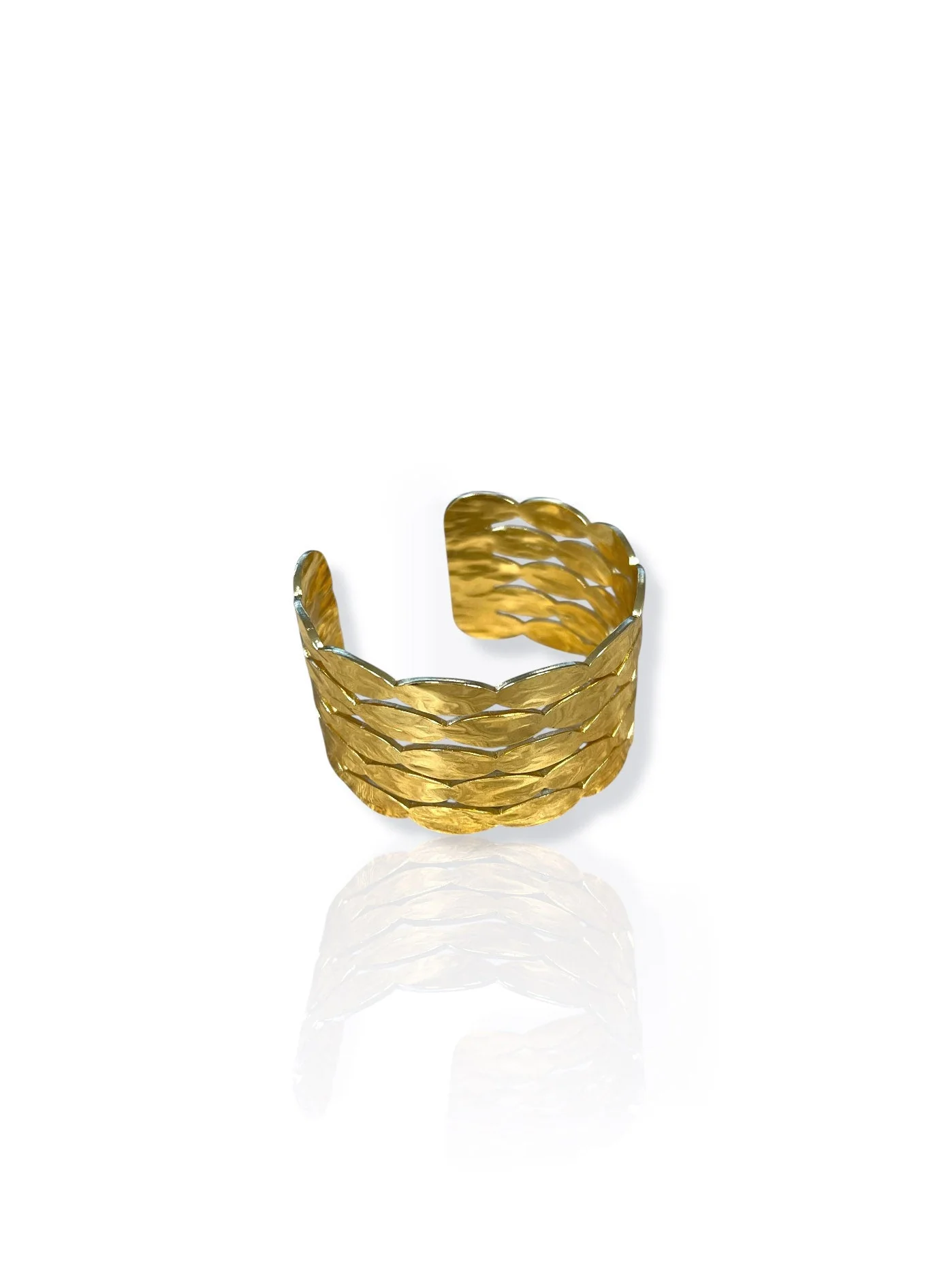 Brazalete cadena óvalos dorados - Image 3
