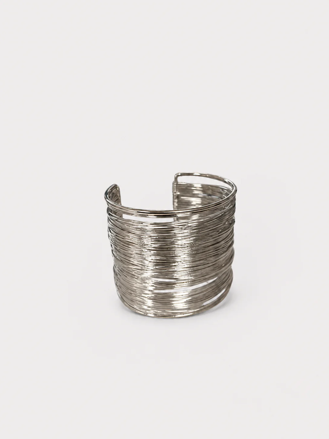 Brazalete hilos cruzados plateado - Image 2