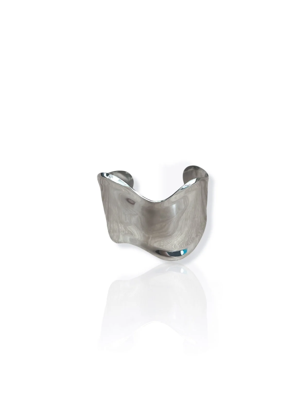 Brazalete ola plateado
