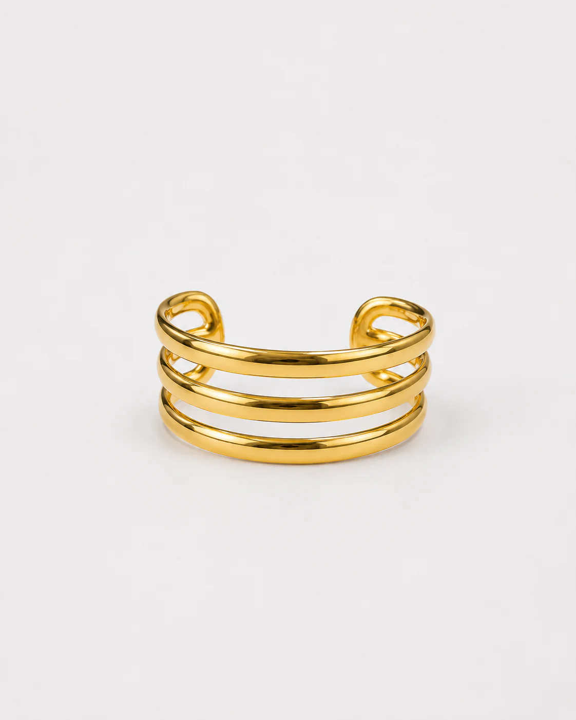Brazalete tres aros dorado - Image 2