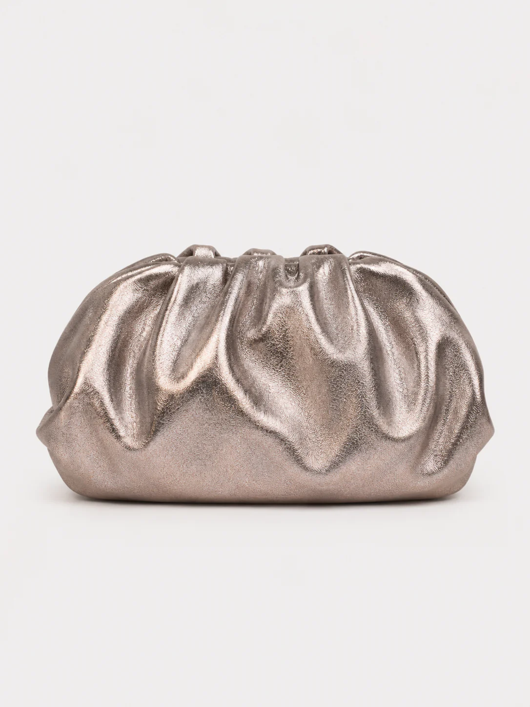 Clutch piel bombonera bronce - Image 2