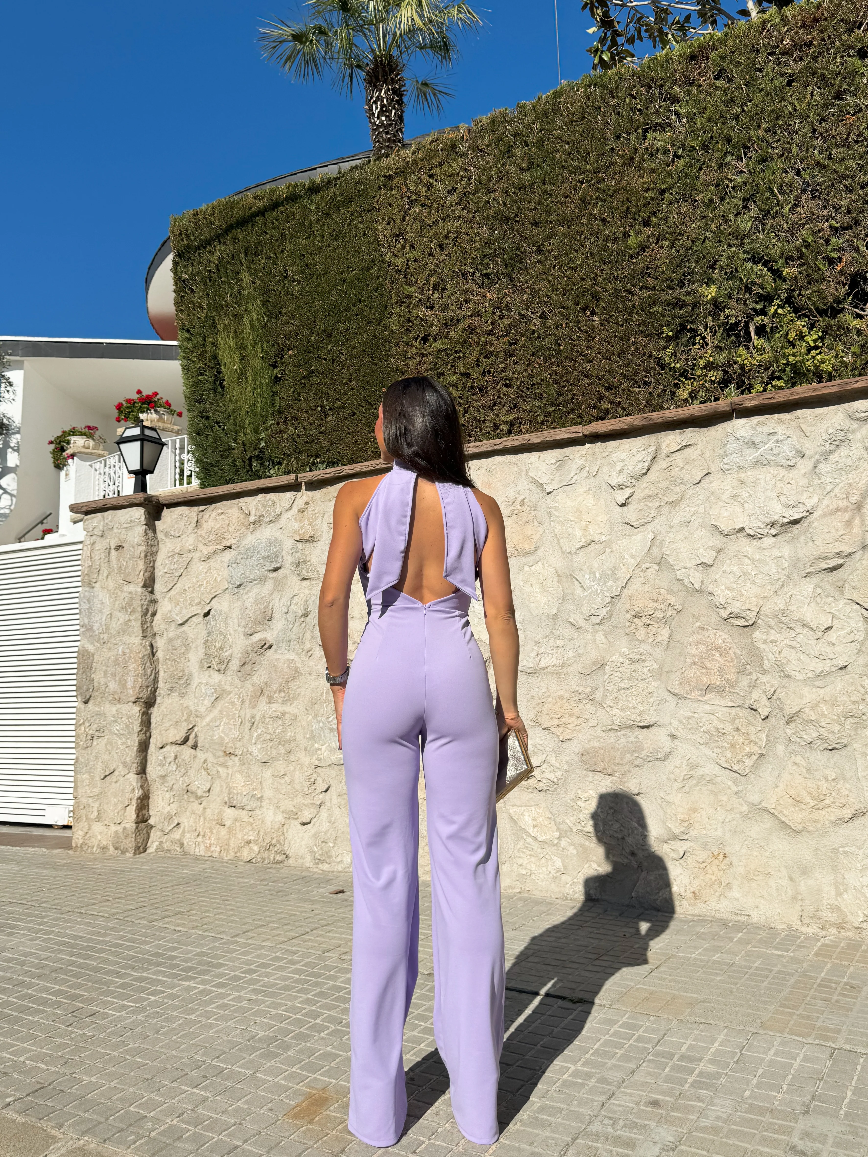 Mono halter crepe lila - Image 4