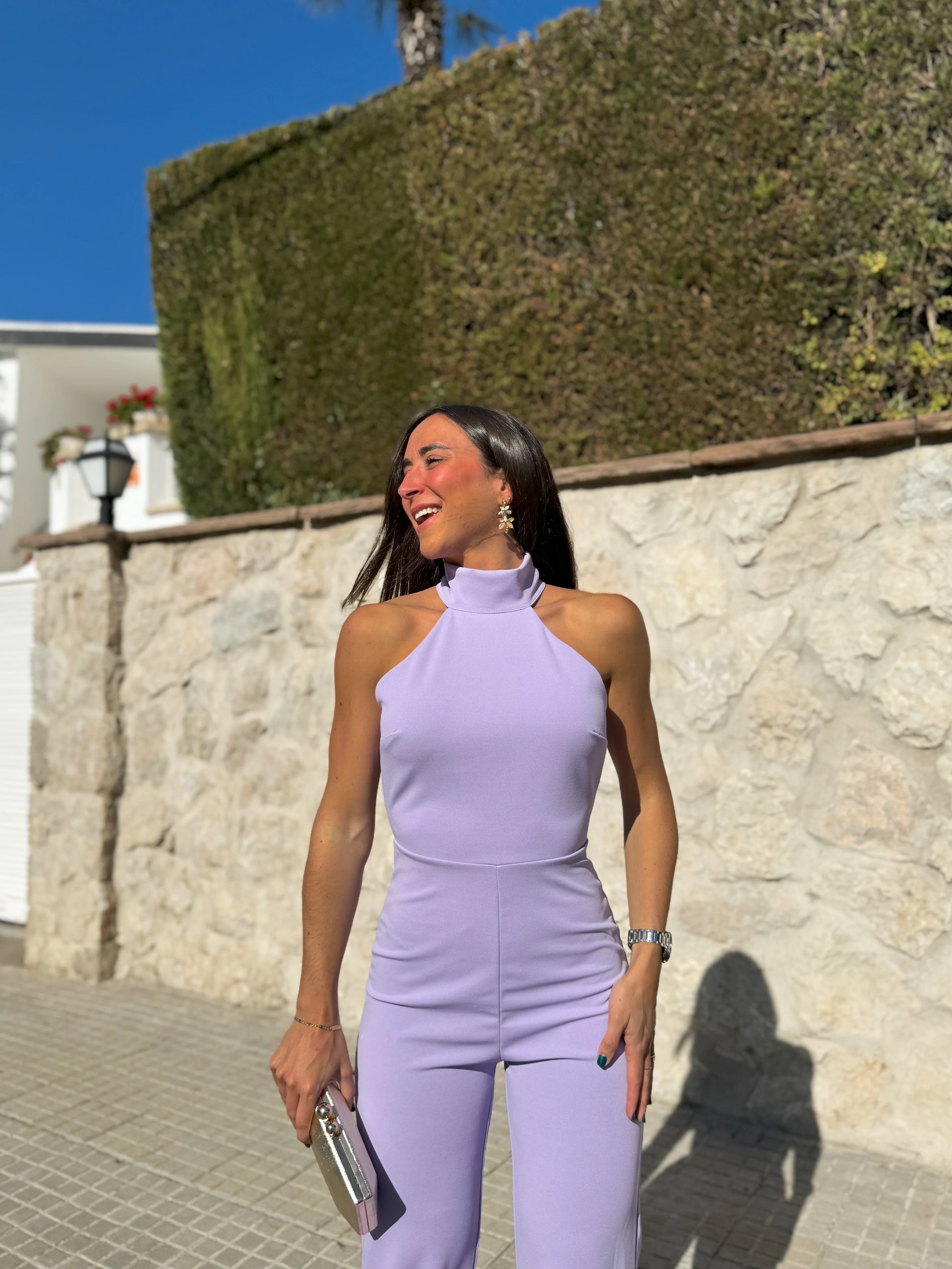 Mono halter crepe lila - Image 6