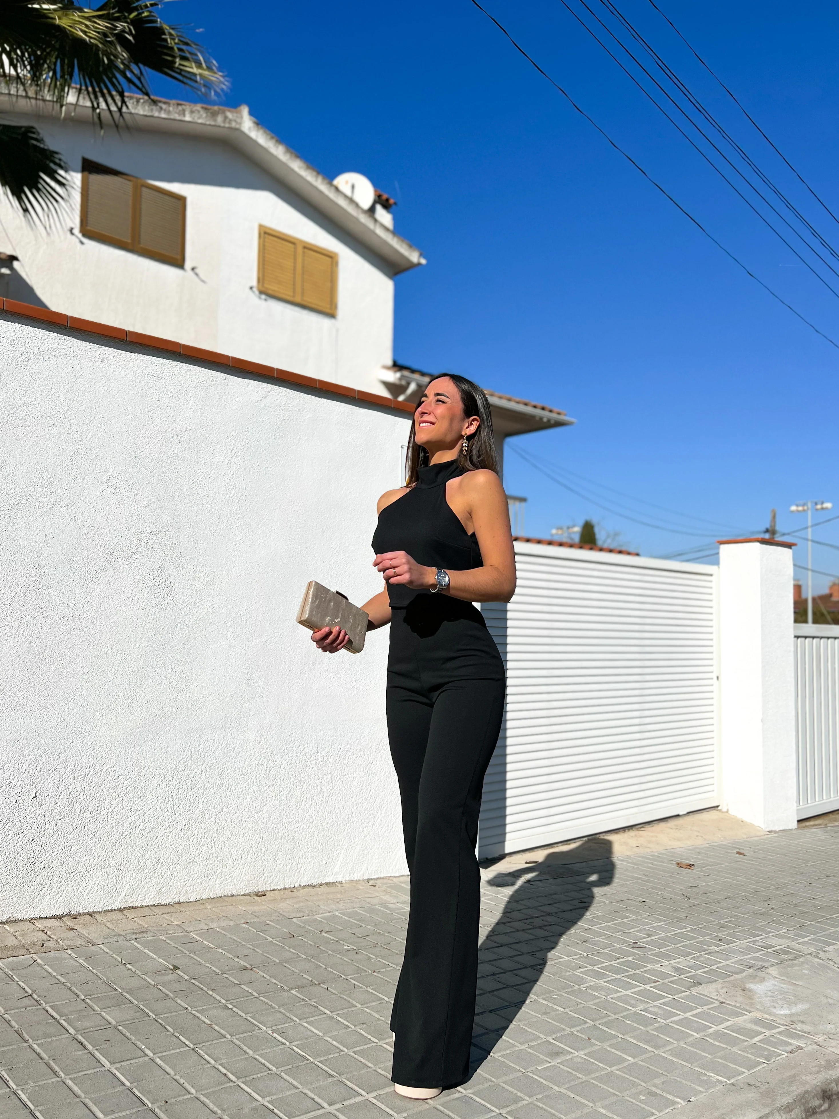 Mono halter crepe negro - Image 6
