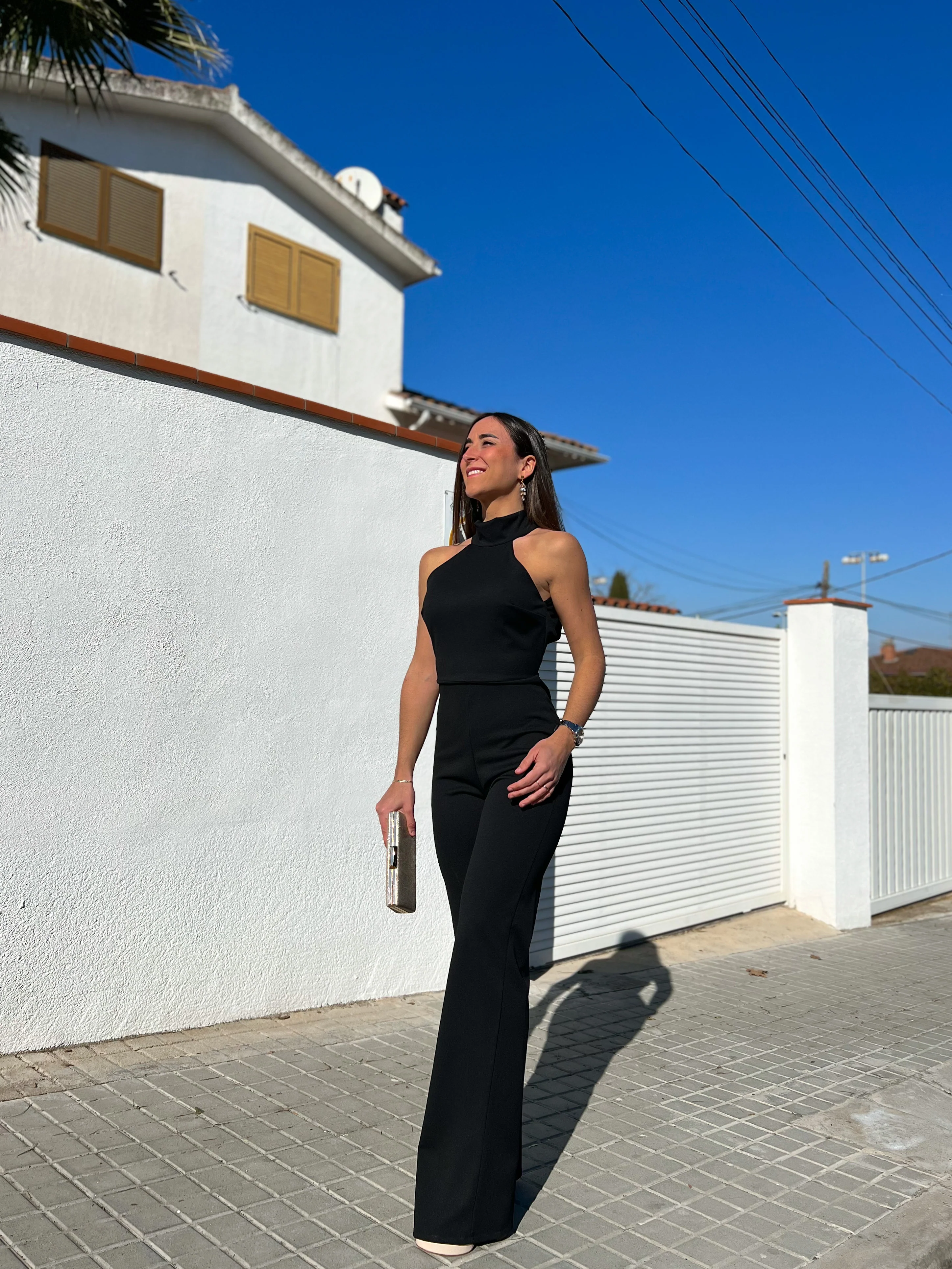Mono halter crepe negro - Image 8
