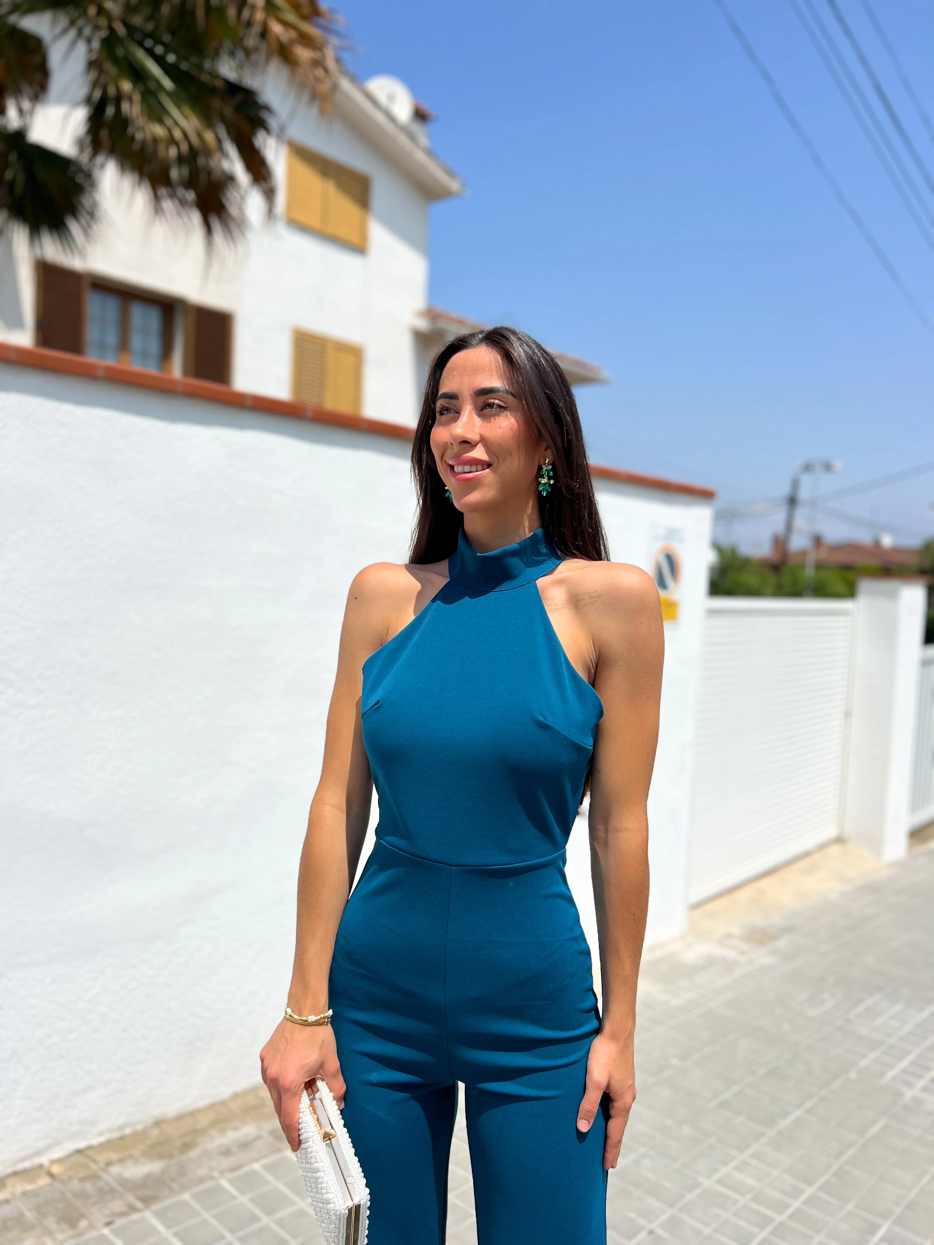 Mono halter crepe petroleo - Image 5