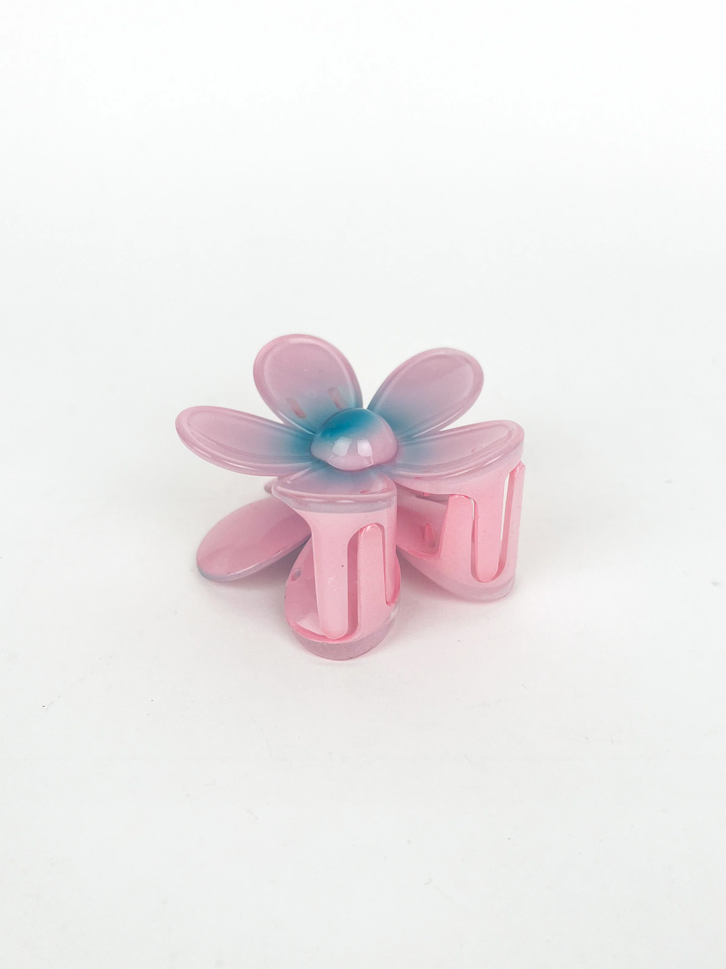 Pinza flor rosa turquesa - Image 3