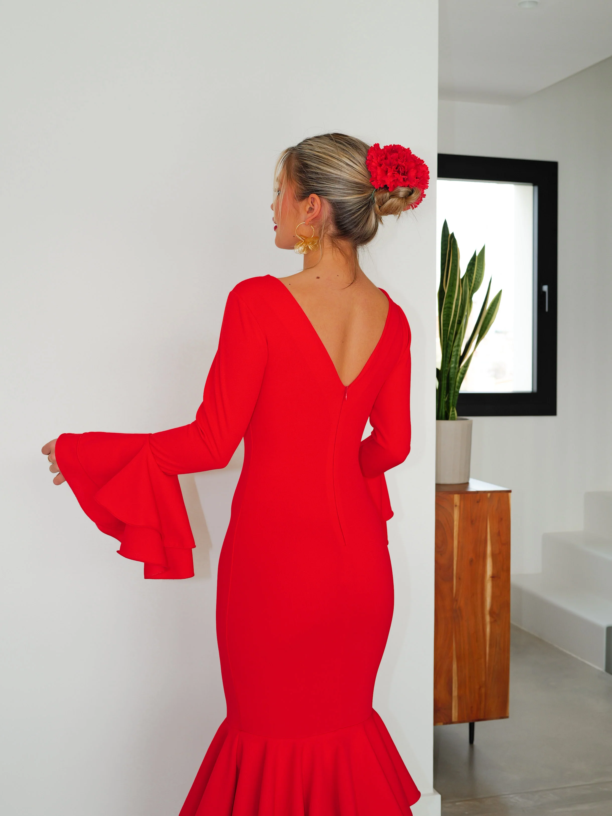 Traje flamenca volantes rojo - Image 6