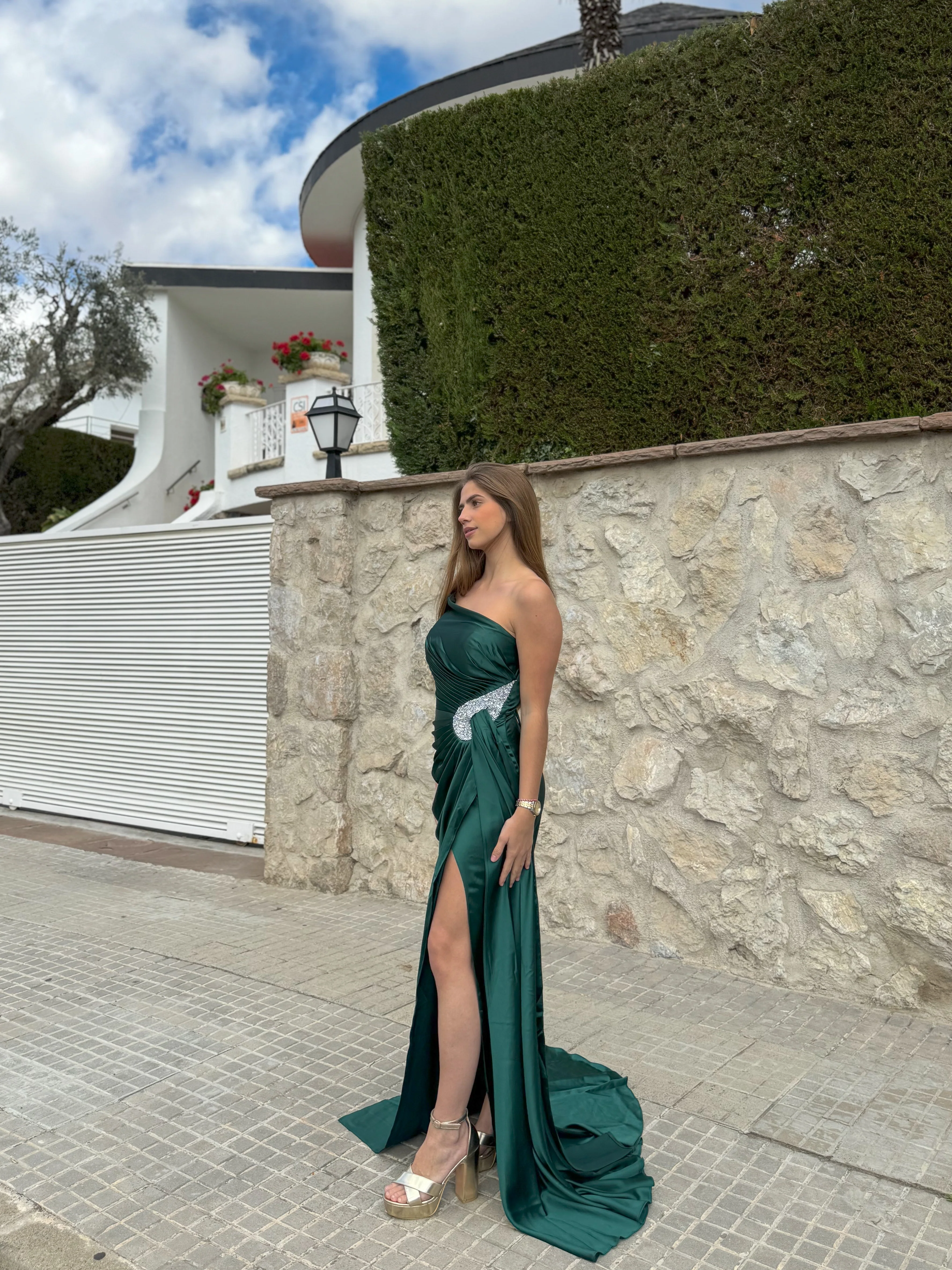 Vestido asim gota pedrería botella - Image 5