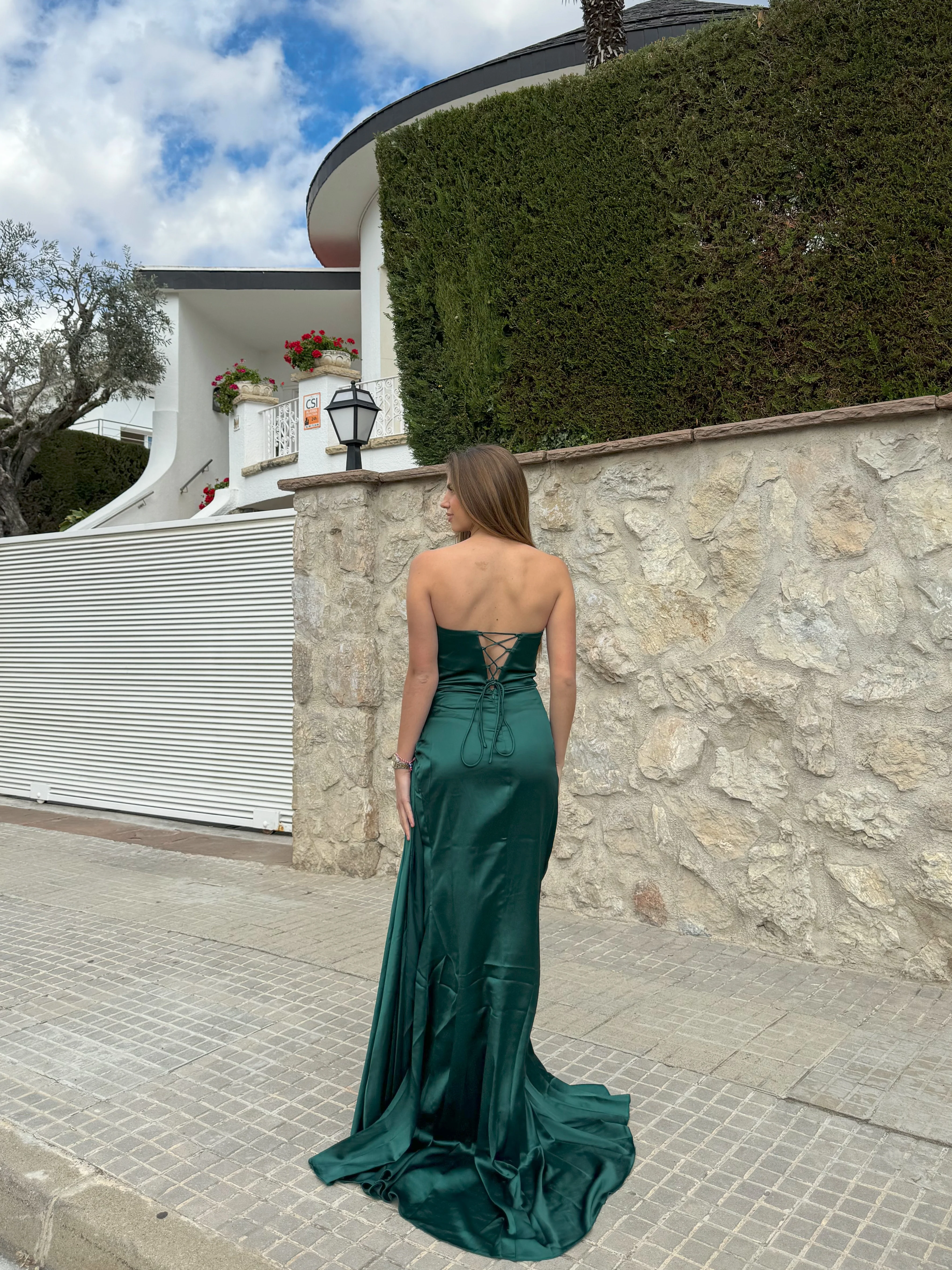 Vestido asim gota pedrería botella - Image 6