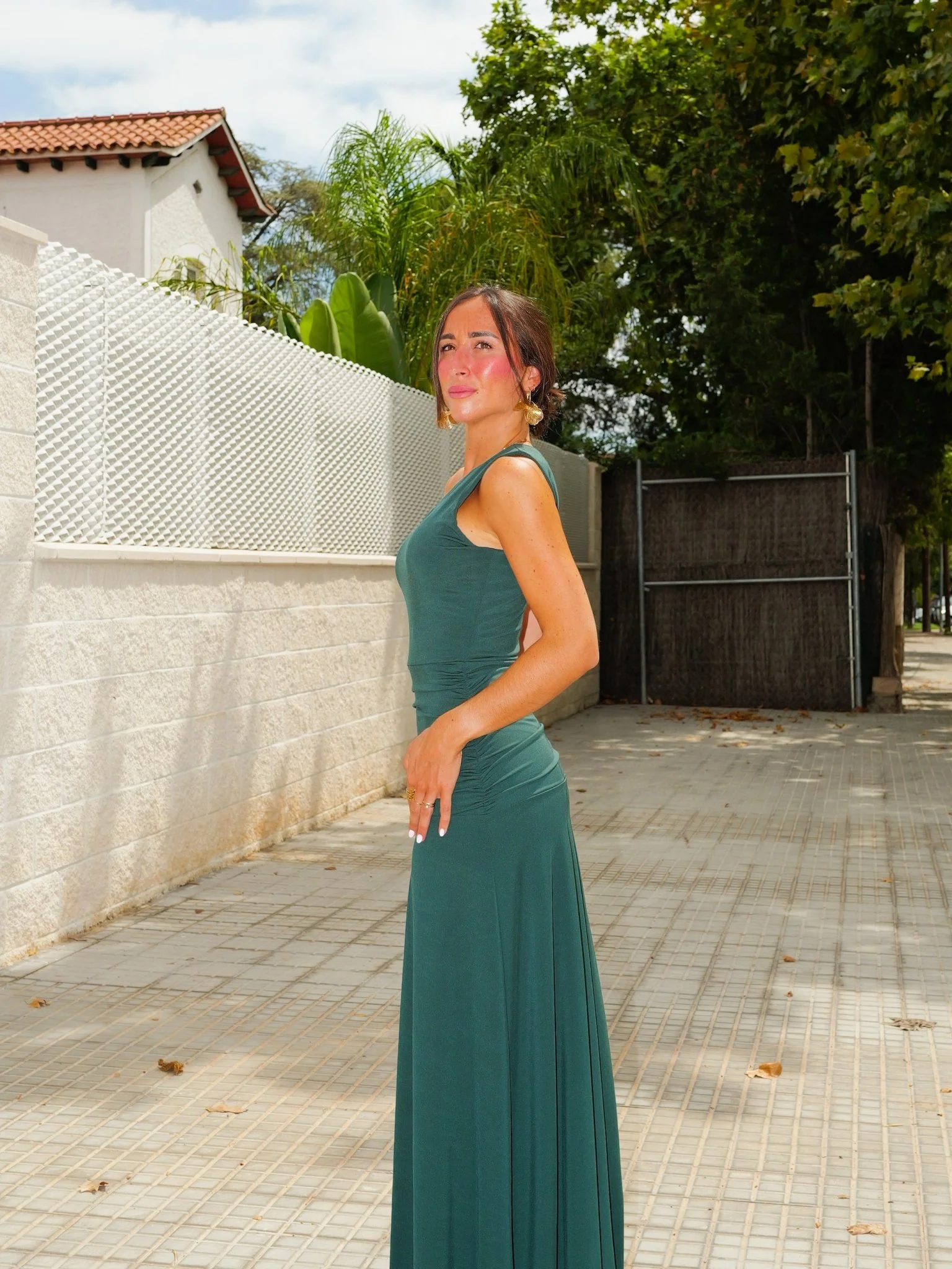 Vestido asim manga banda botella - Image 9