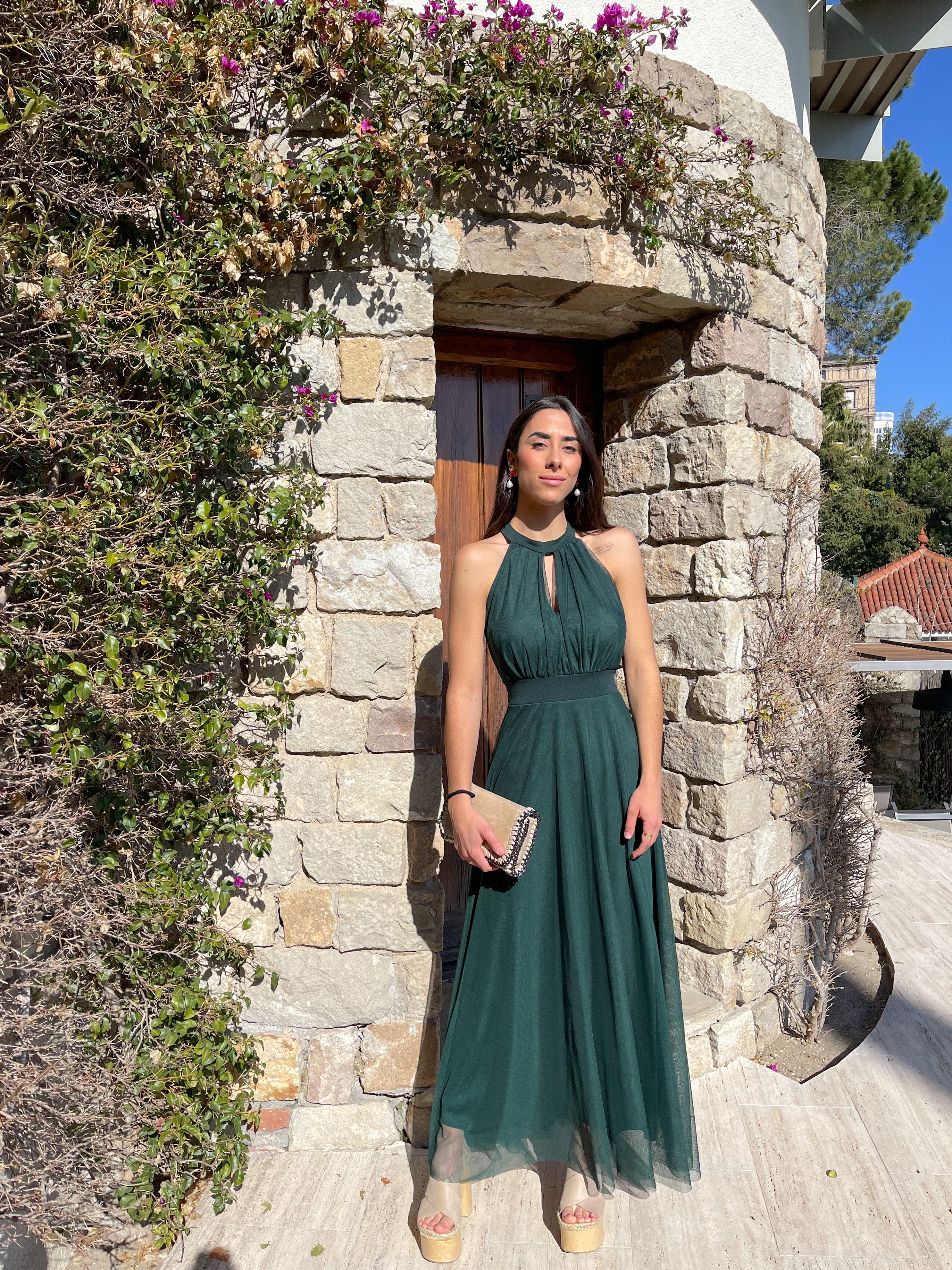 Vestido banda halter tulle botella - Image 3