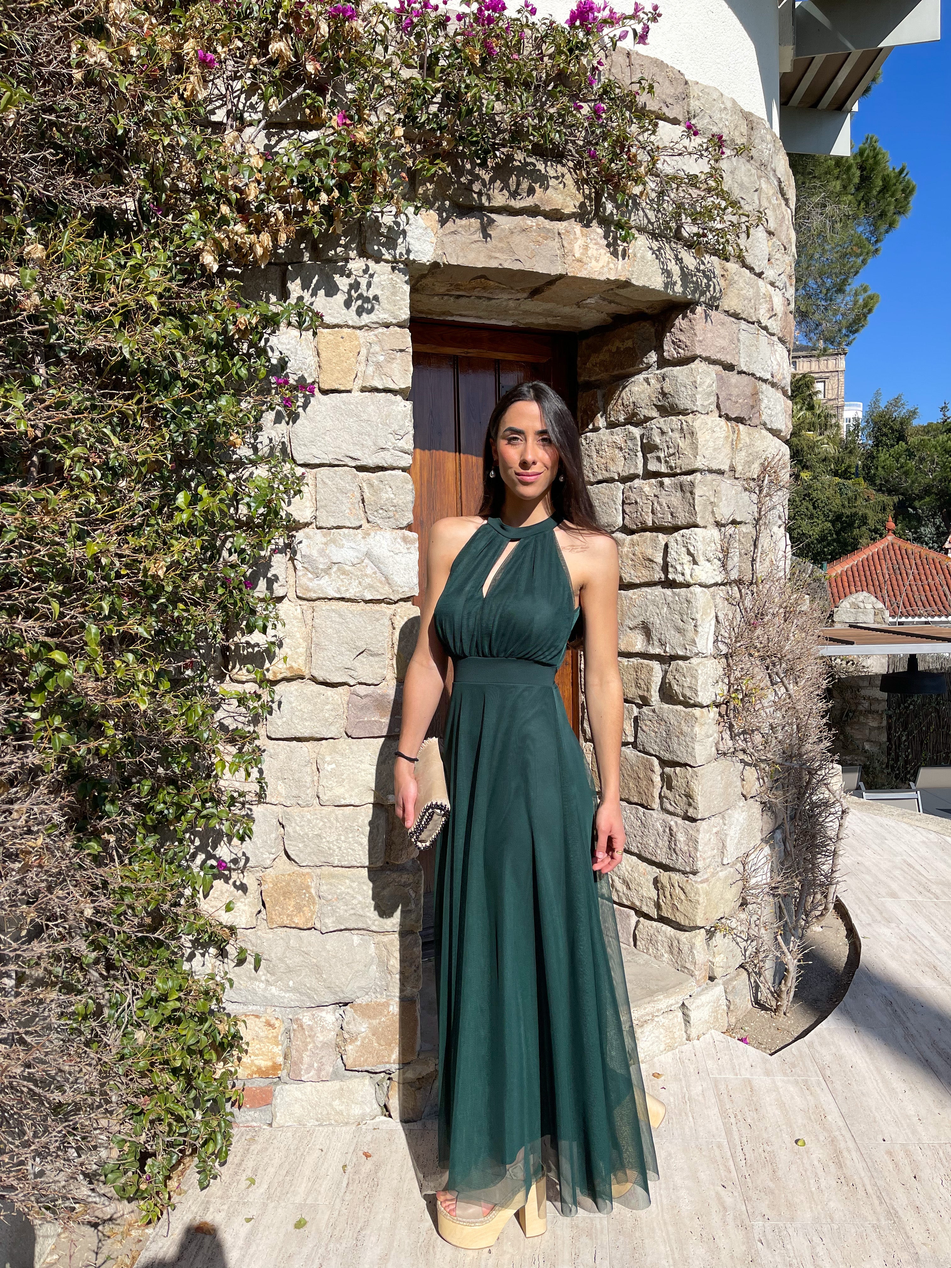 Vestido banda halter tulle botella - Image 6