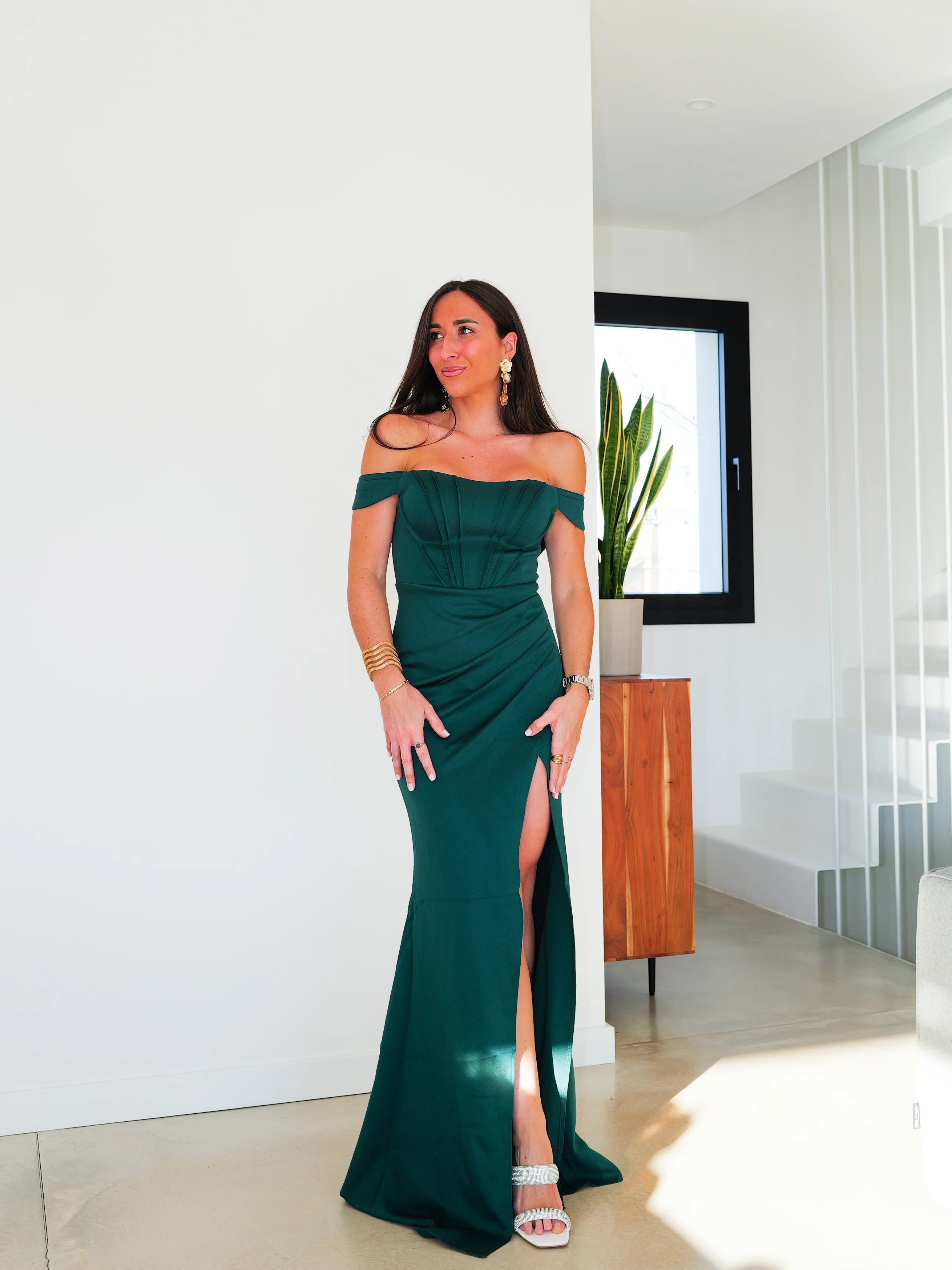 Vestido corse bardot botella - Image 3