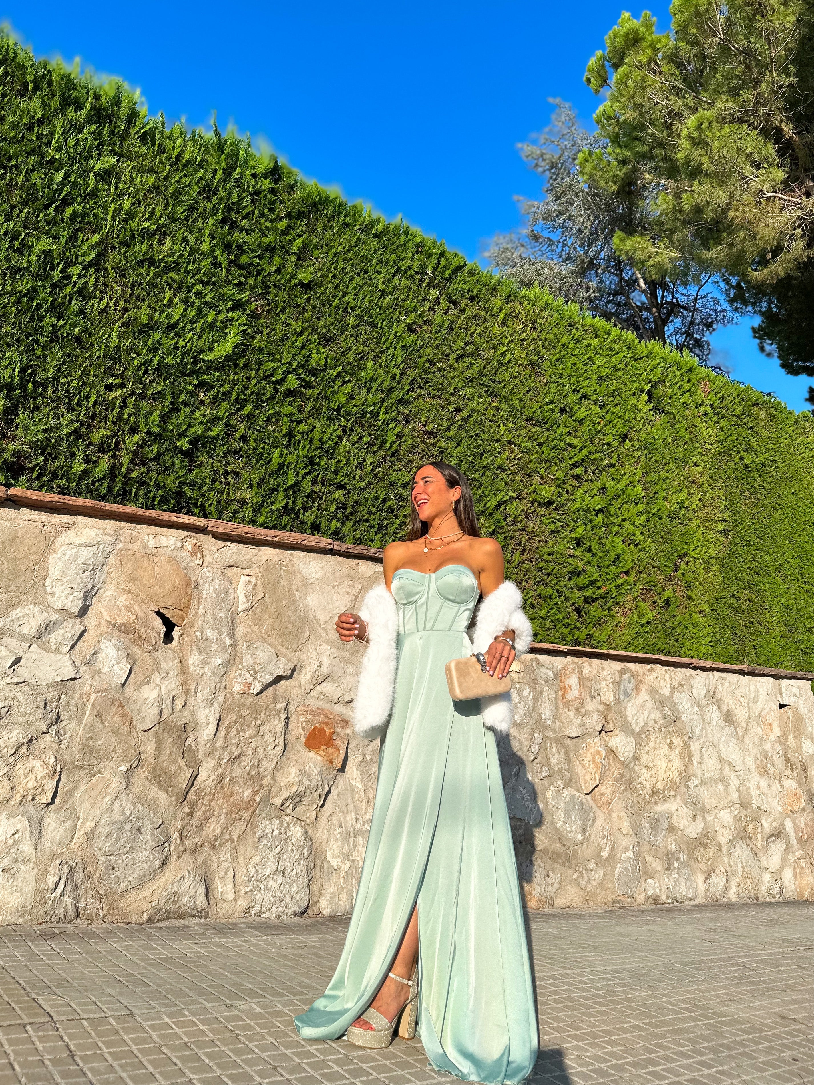 Vestido corse palabra menta - Image 3