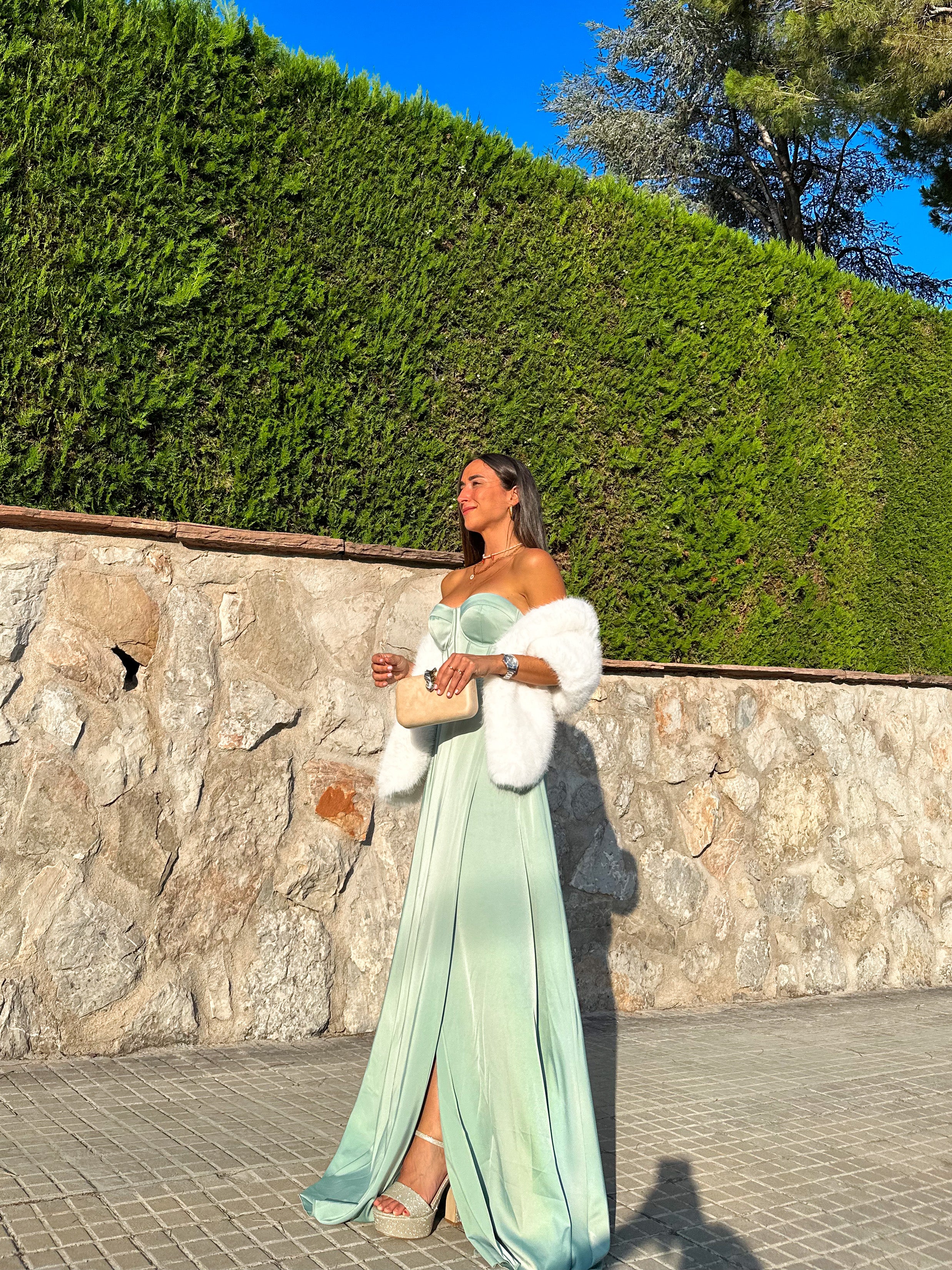 Vestido corse palabra menta - Image 5