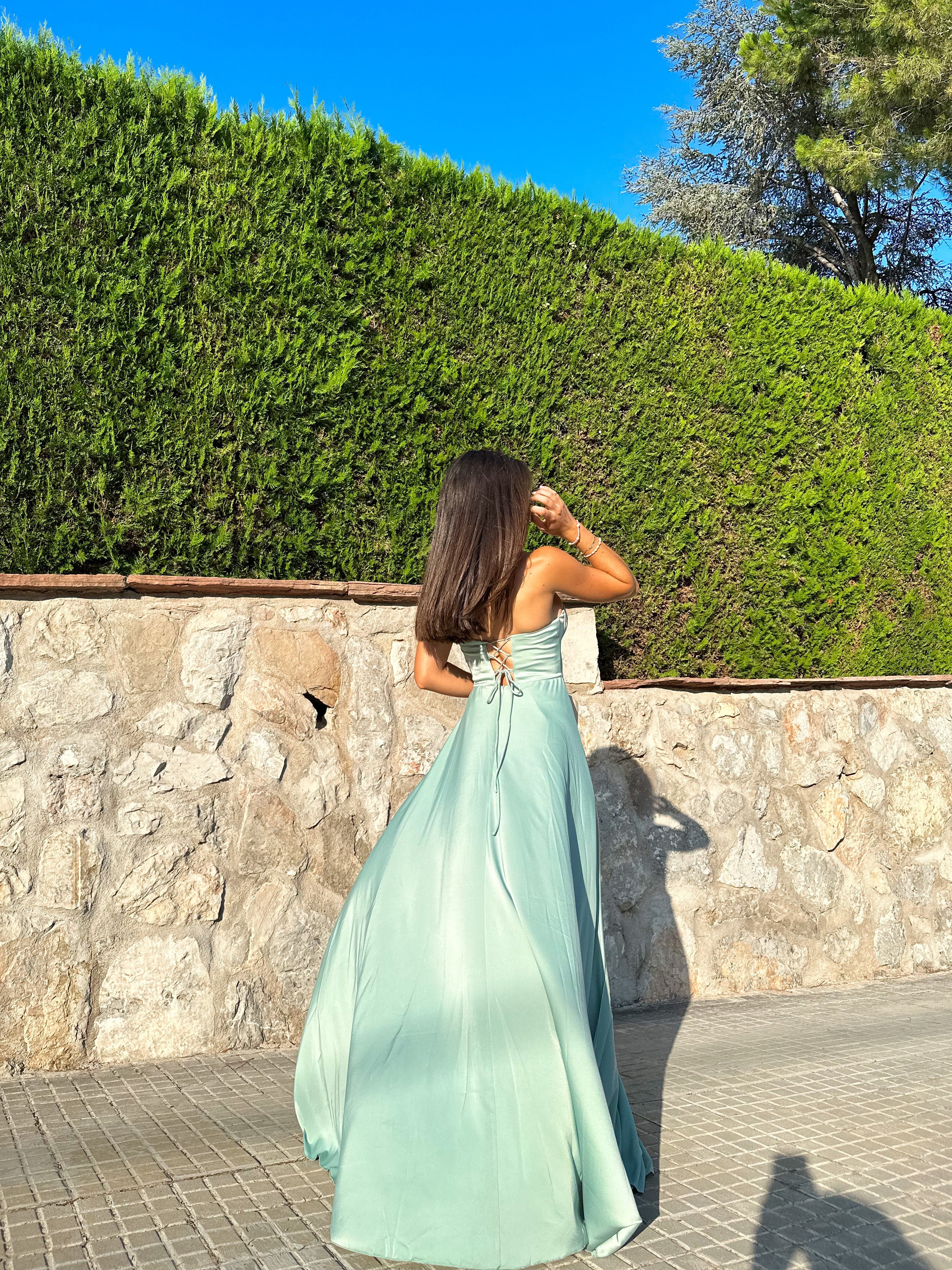 Vestido corse palabra menta - Image 6