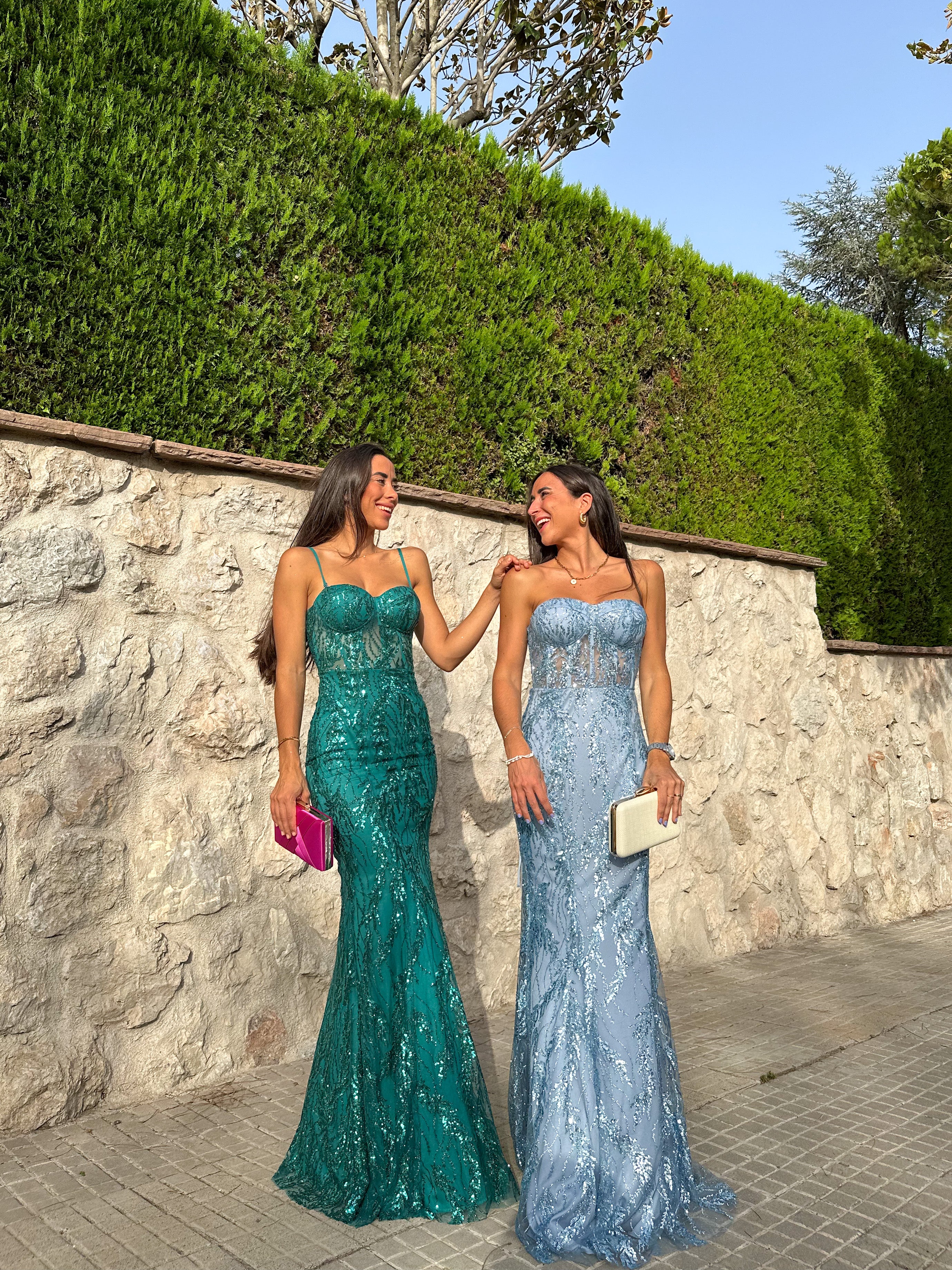 Vestido corse pedreria botella - Image 8