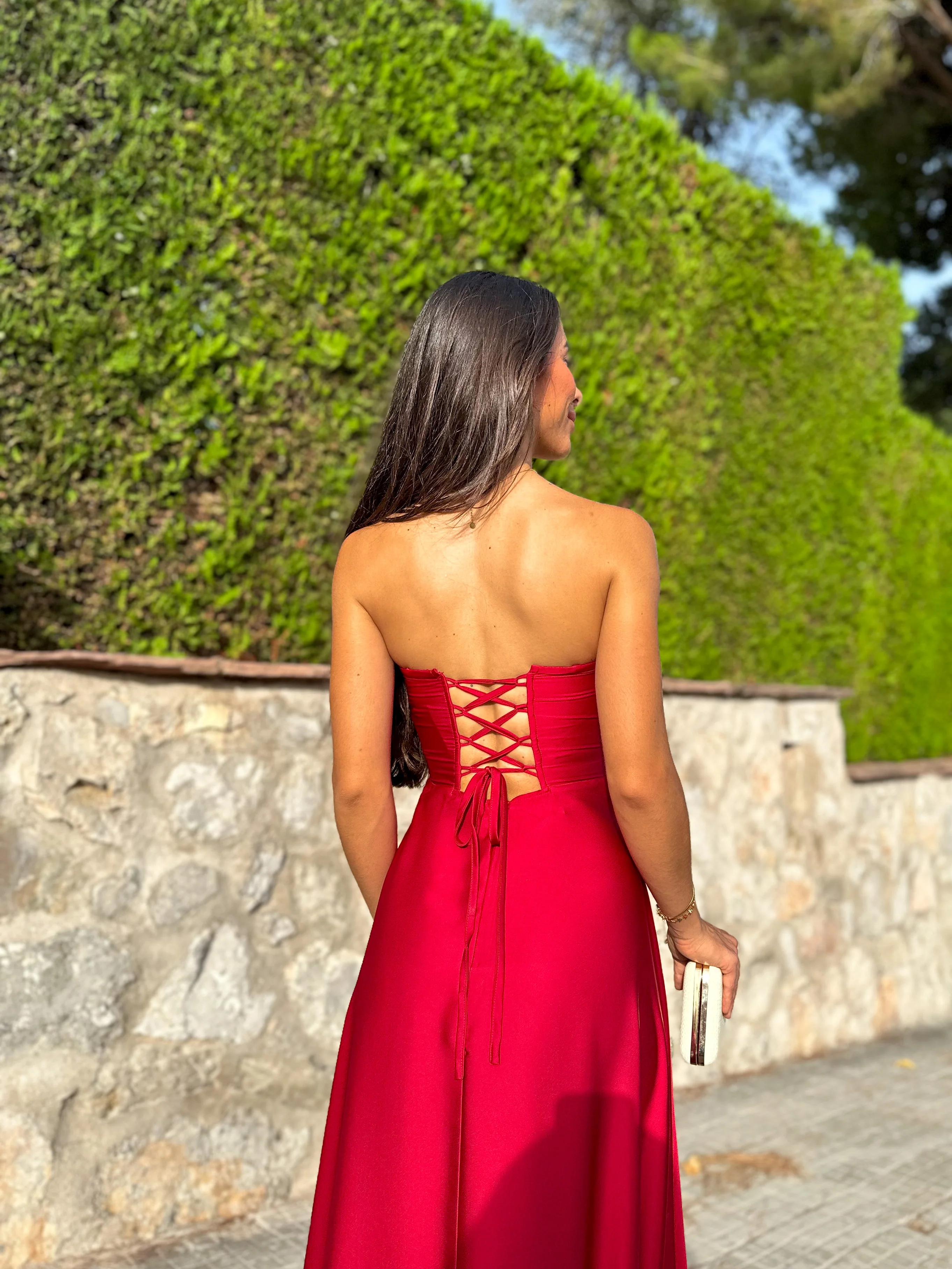 Vestido corse palabra vino - Image 6