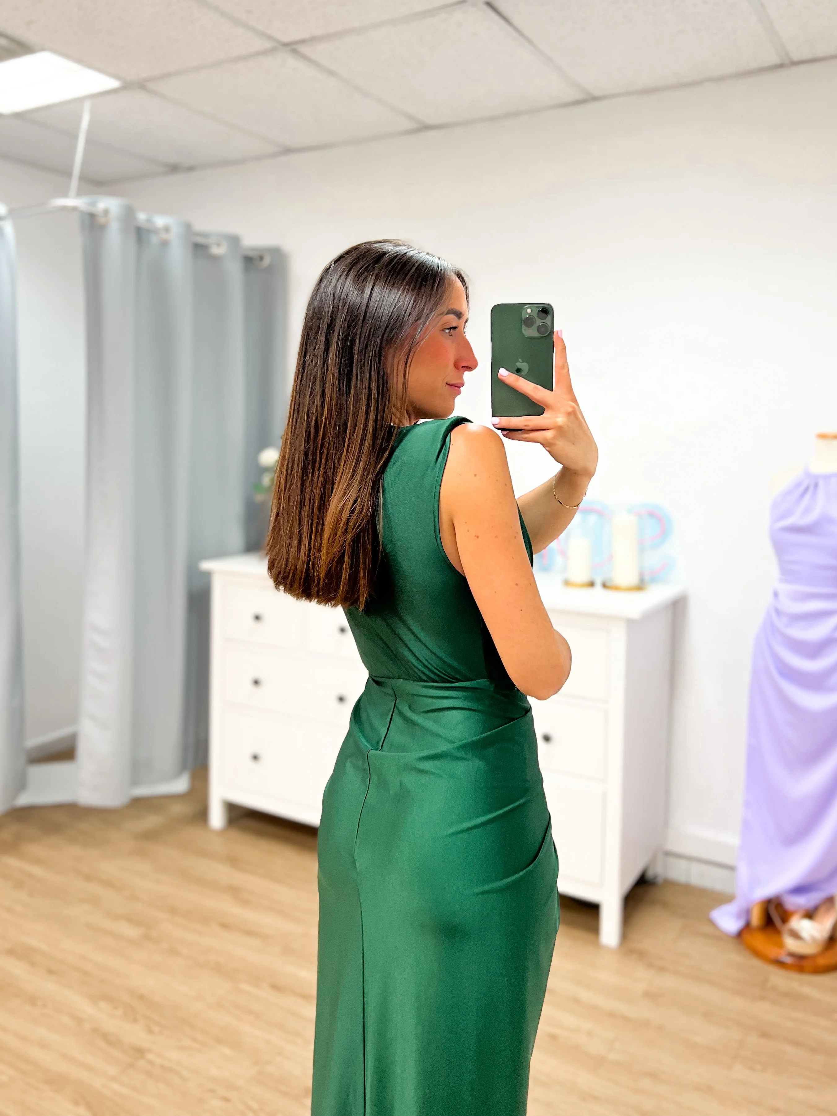 Vestido escote lazo botella - Image 2