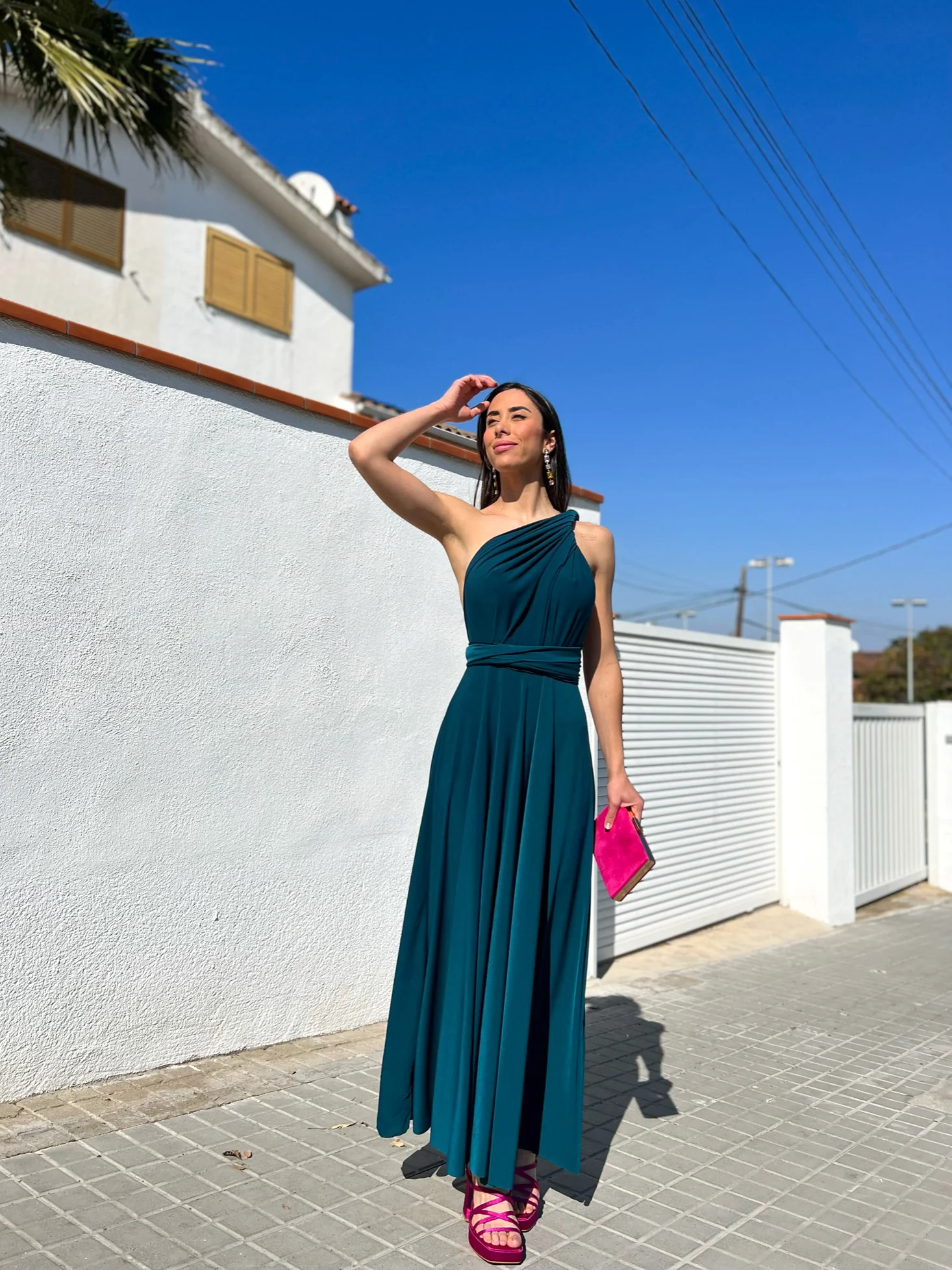 Vestido largo multi petroleo - Image 4