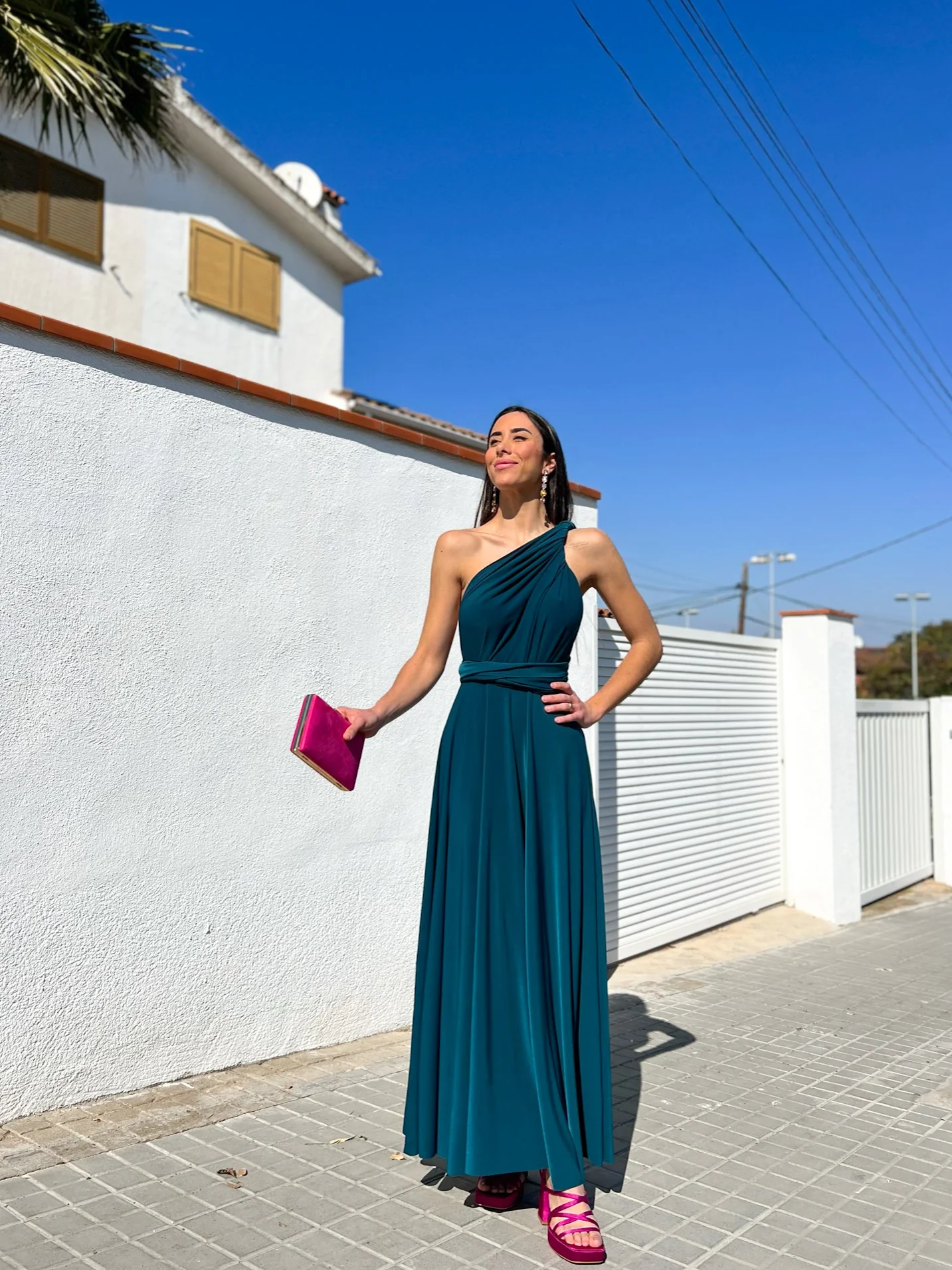 Vestido largo multi petroleo - Image 5