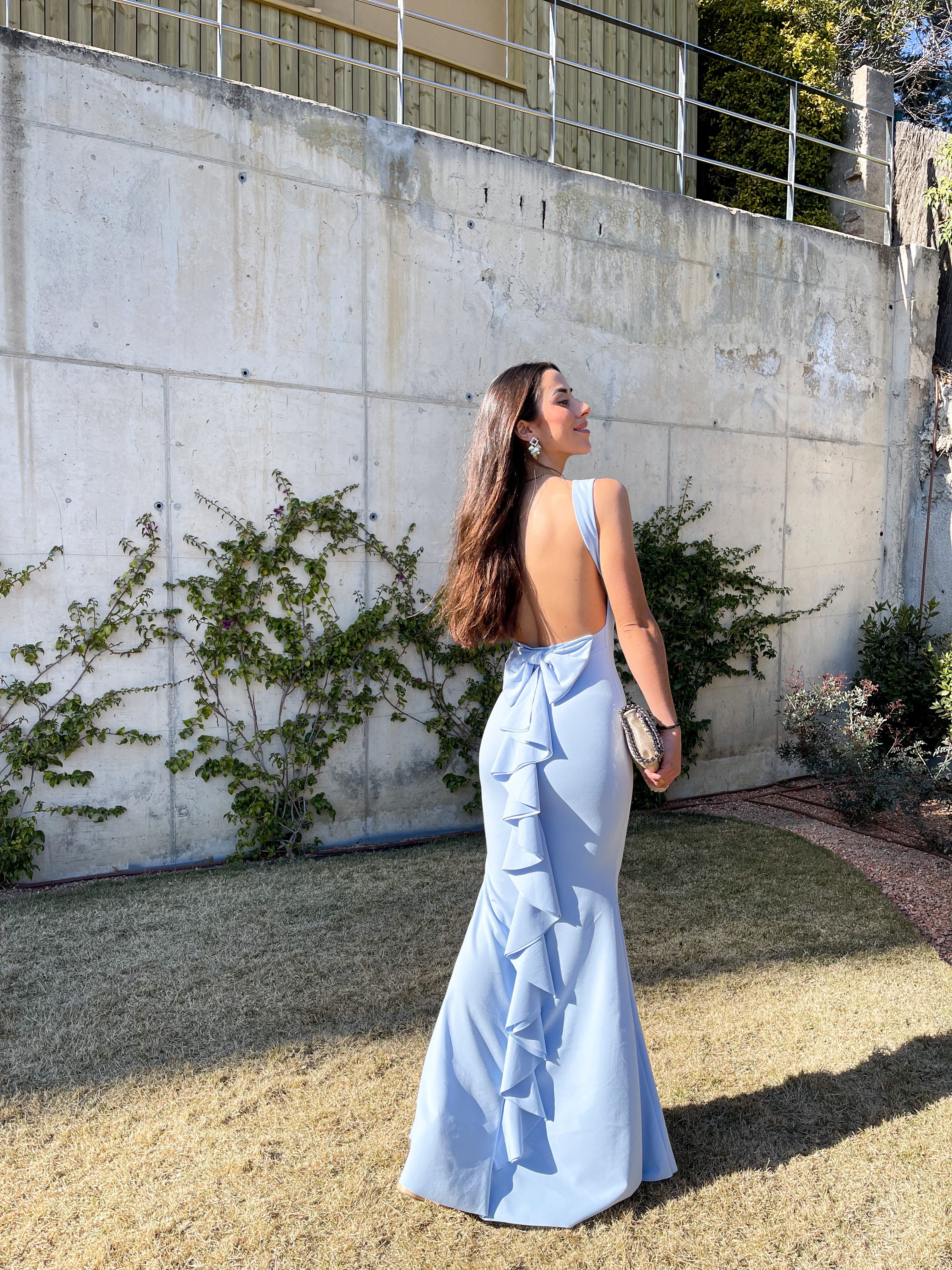 Vestido largo sirena azul - Image 4