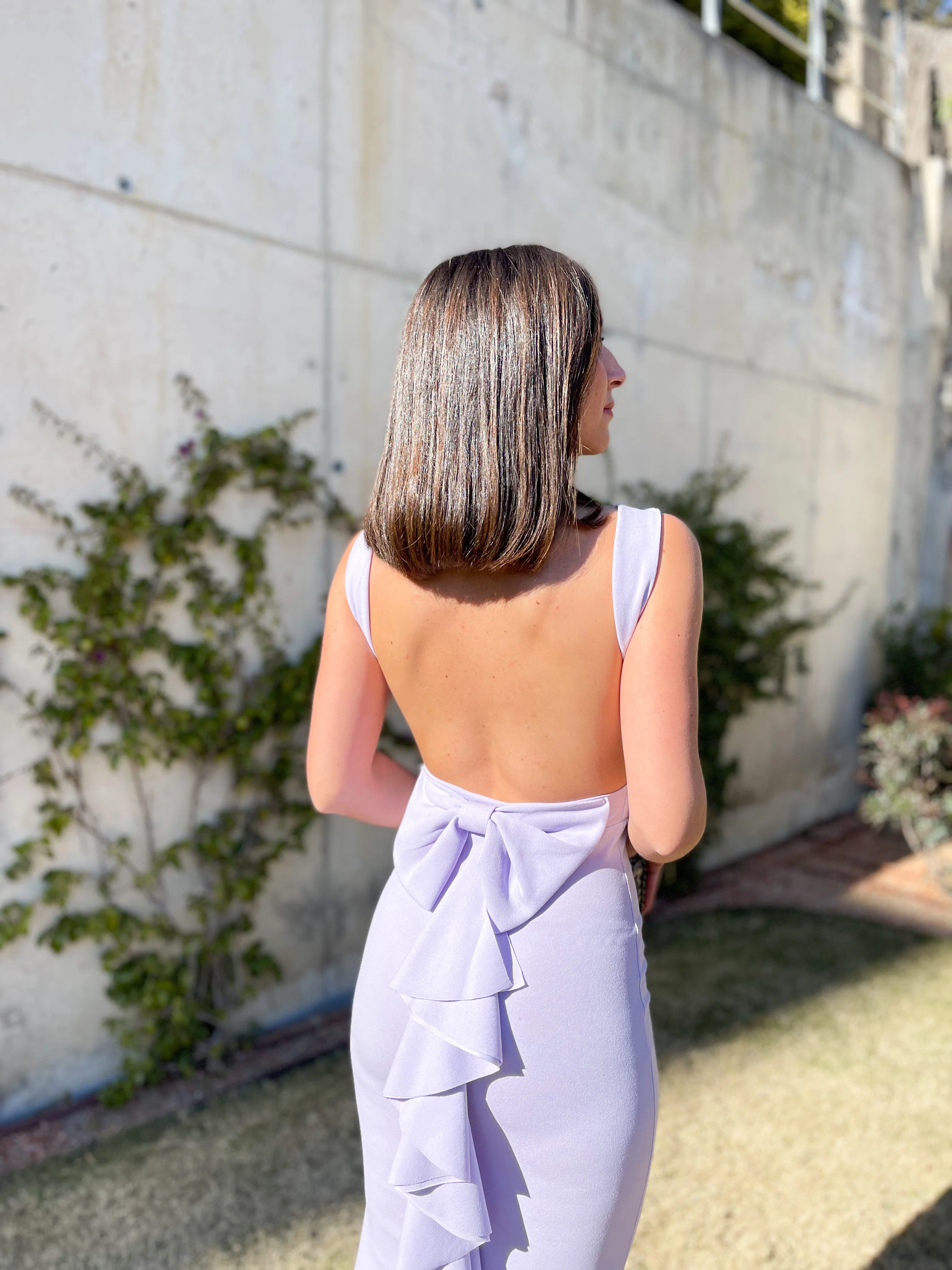 Vestido largo sirena lila - Image 6