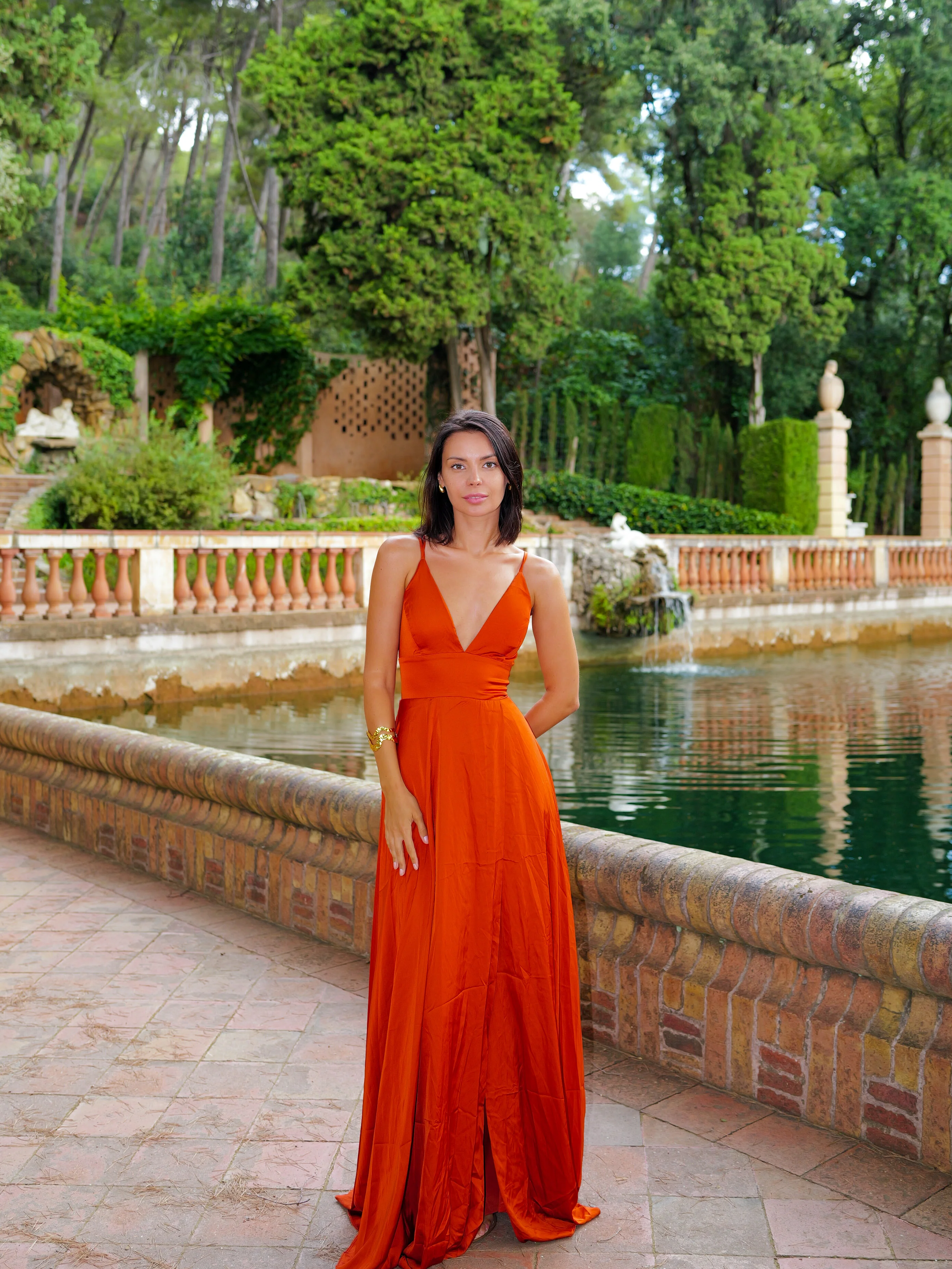 Vestido raso entrelazado caldera - Image 11