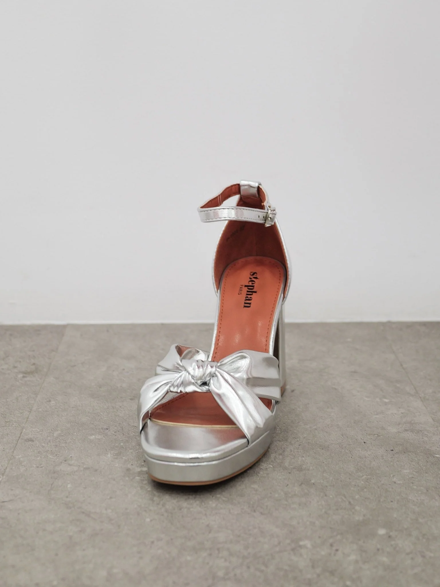 Zapatos plataforma nudo plateado - Image 3